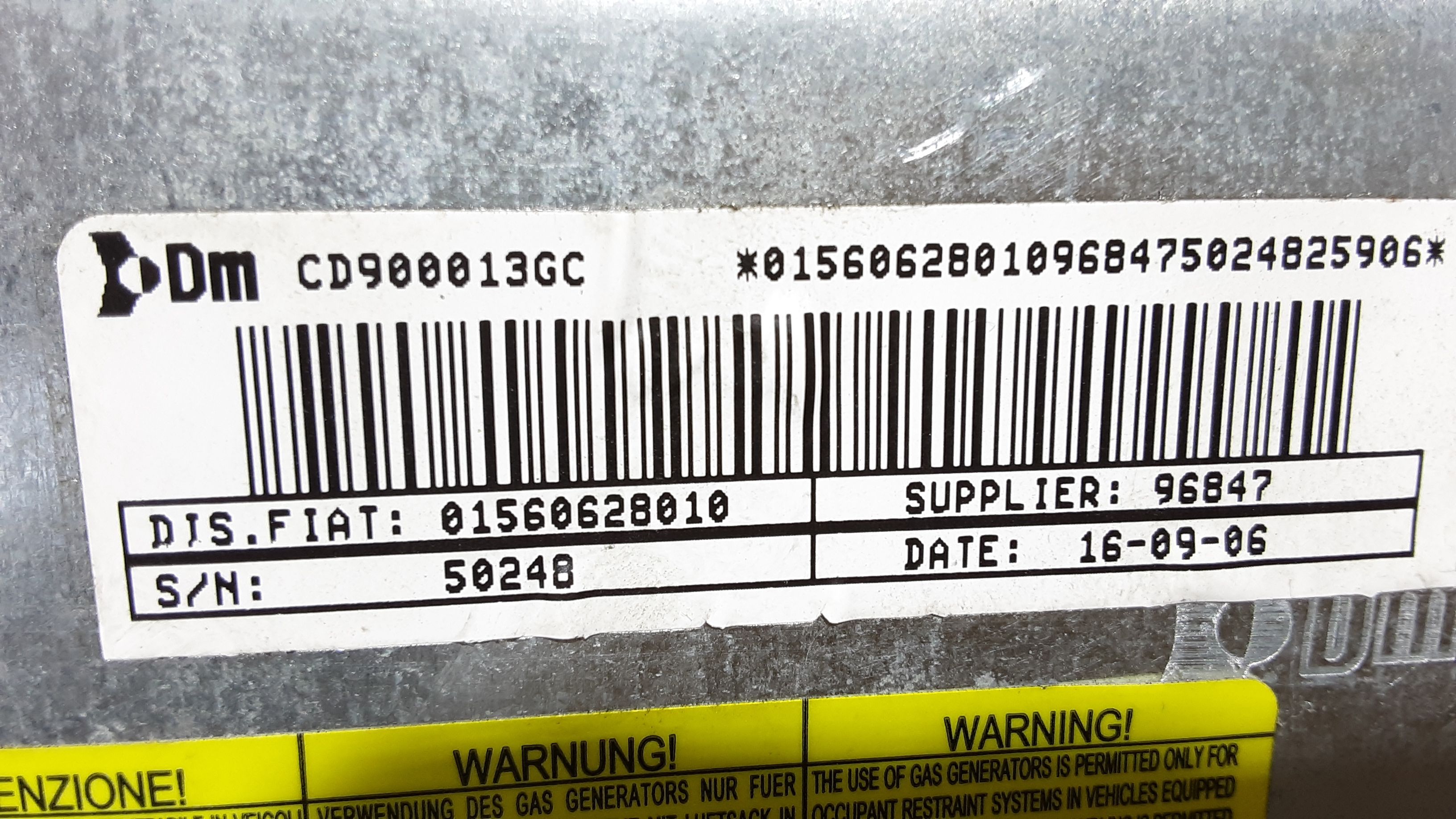 Airbag Ginocchia ALFA ROMEO 159 Berlina 1 Serie