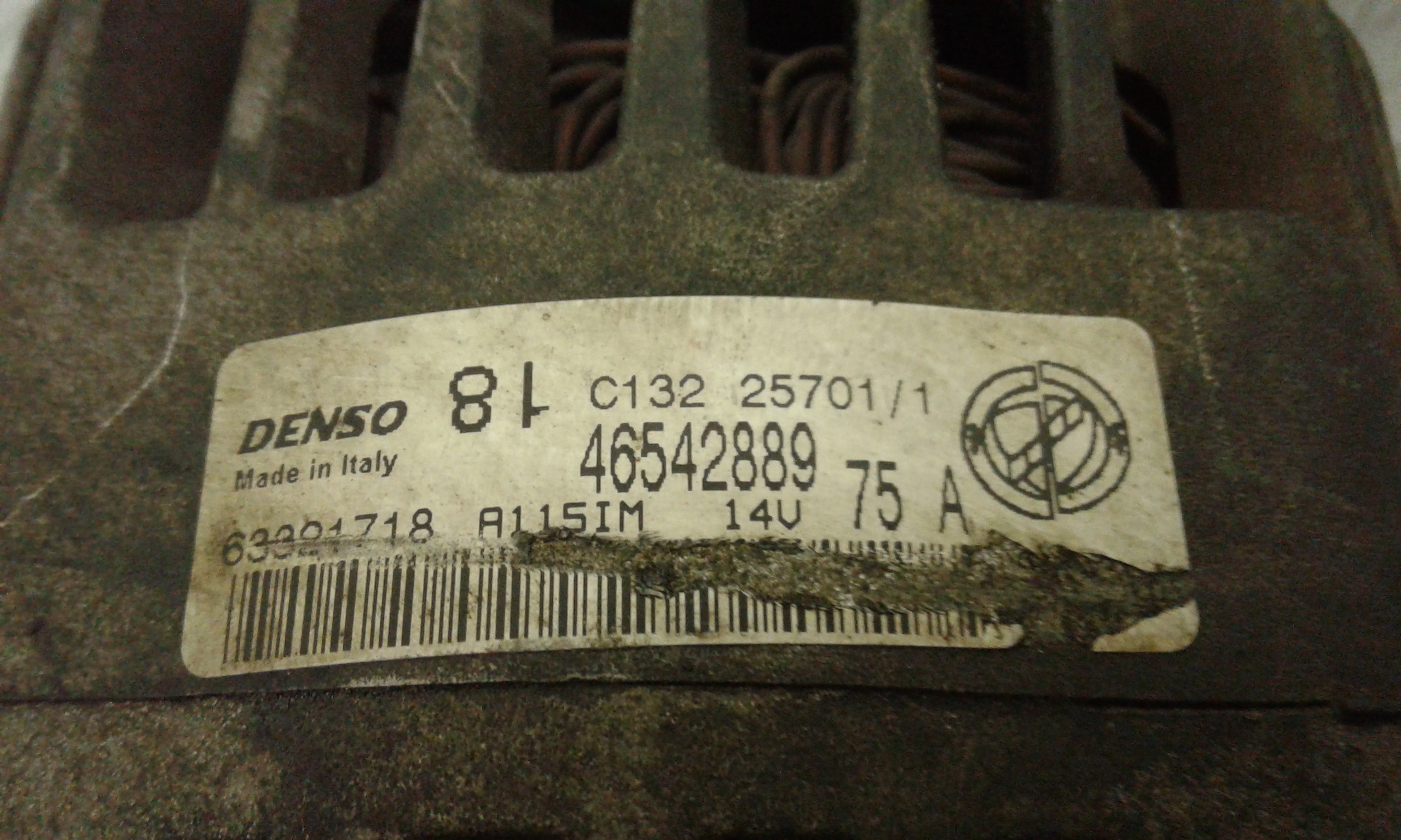Alternatore FIAT Punto Berlina 3P 2 Serie