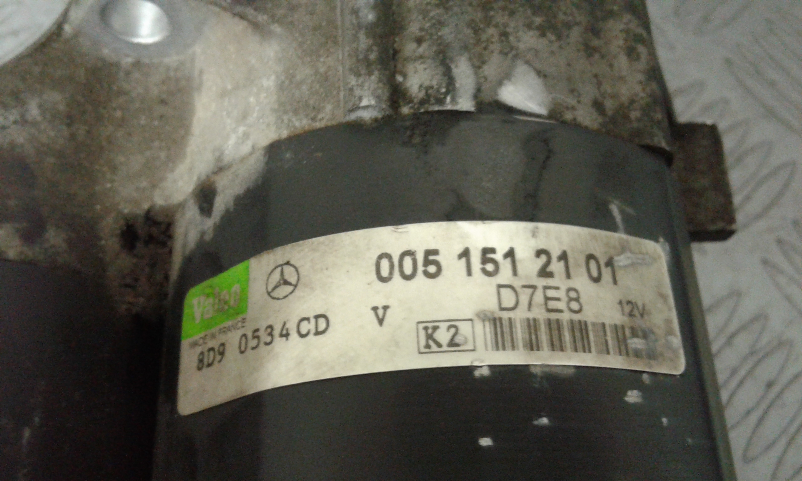 Motorino d  avviamento MERCEDES Classe A W168 1 Serie