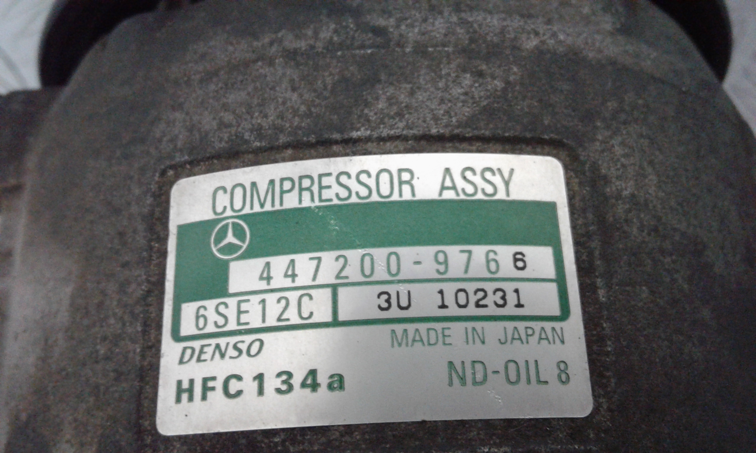 Compressore A/C MERCEDES Classe A W168 1 Serie