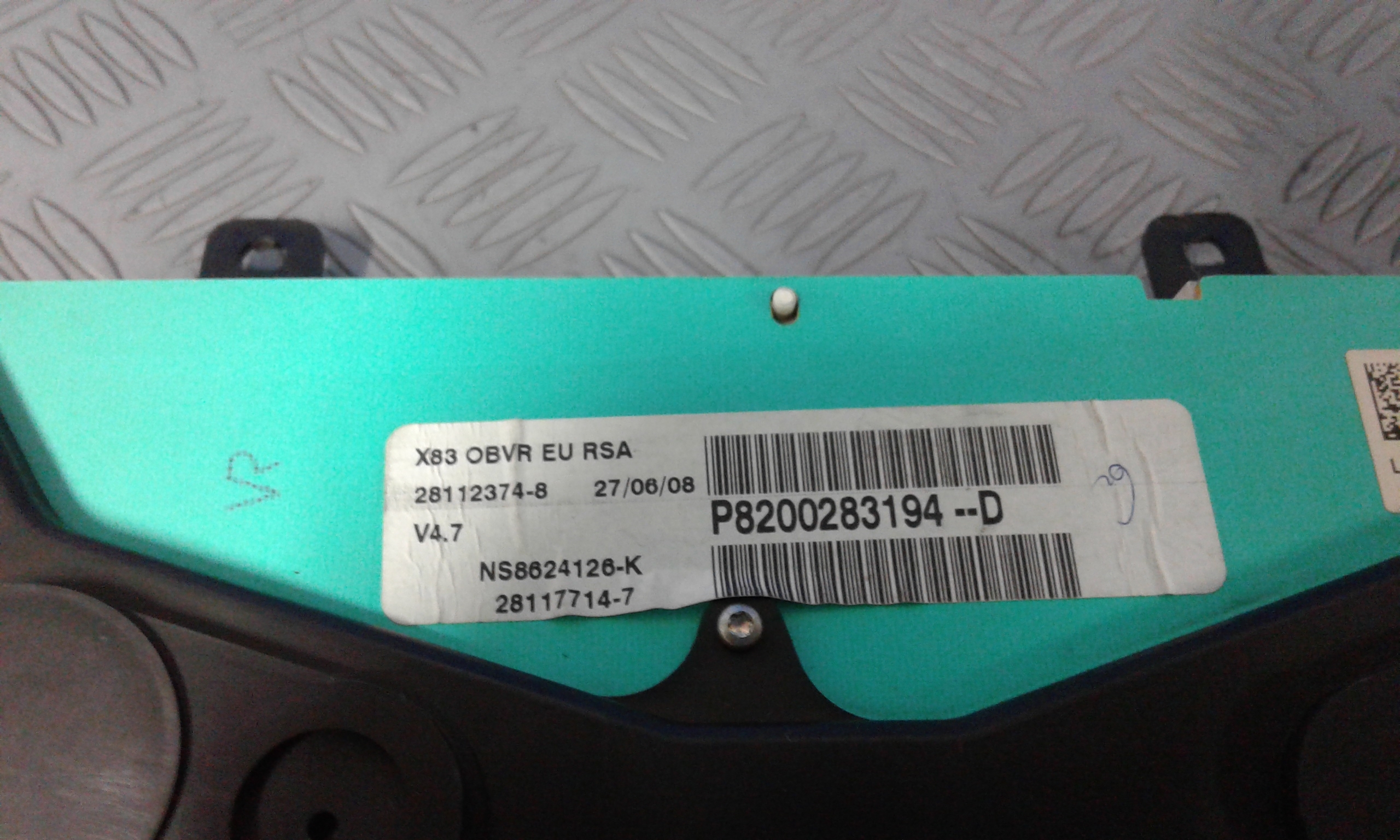 Quadro Strumenti RENAULT Trafic Furgone 2 Serie