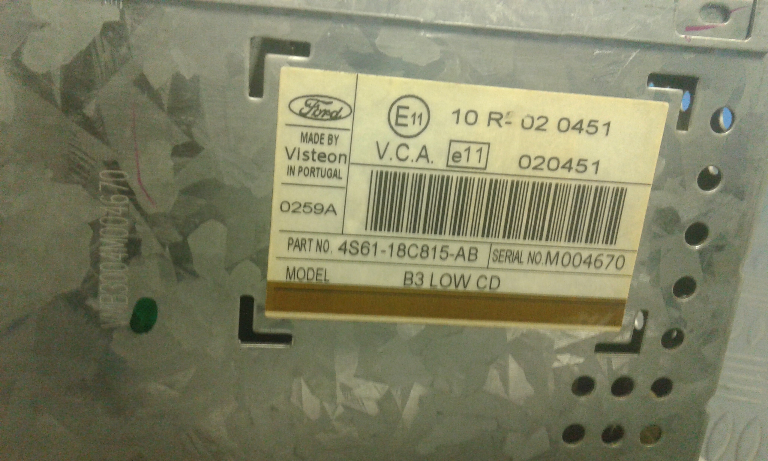 Autoradio FORD Fusion 1 Serie