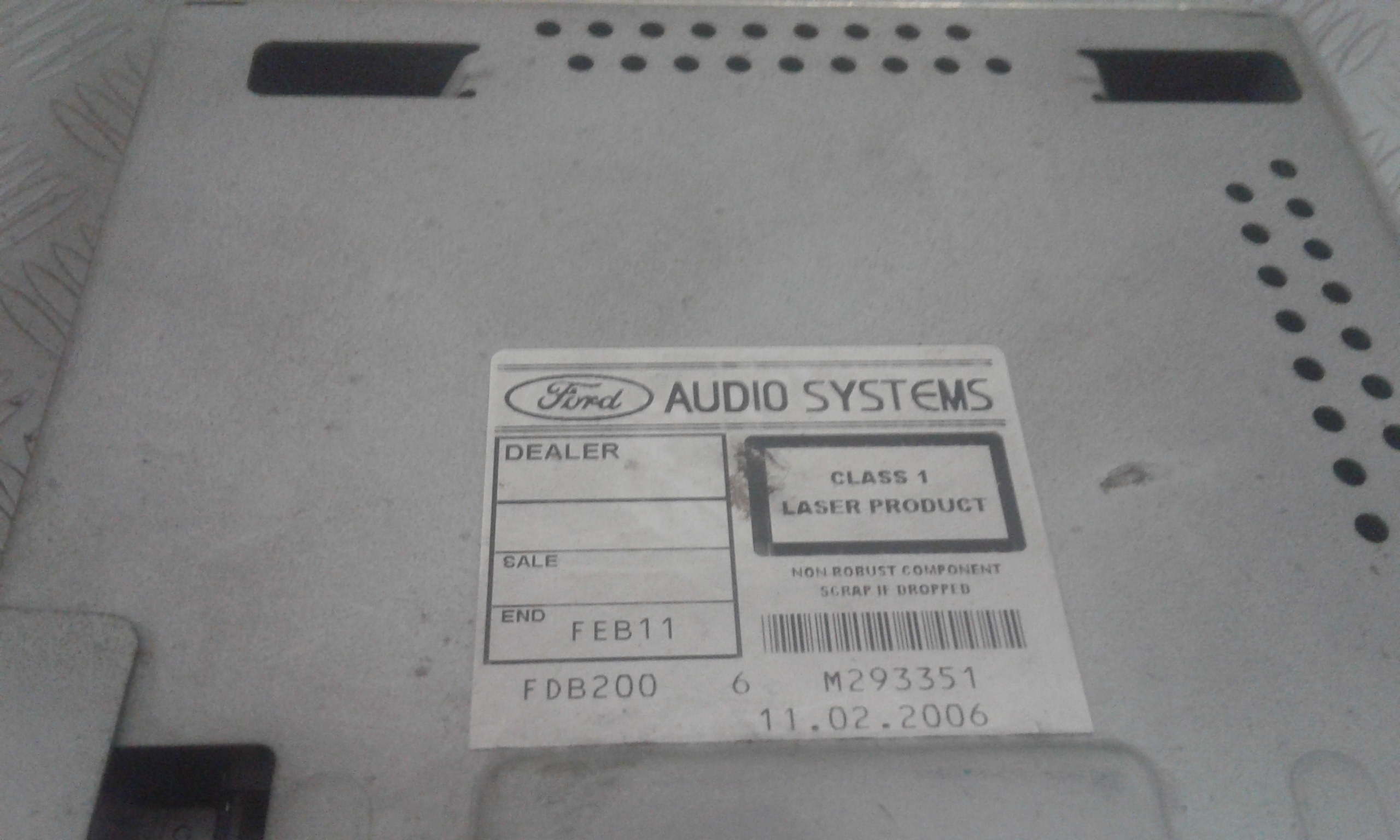 Autoradio FORD Fiesta 5 Serie