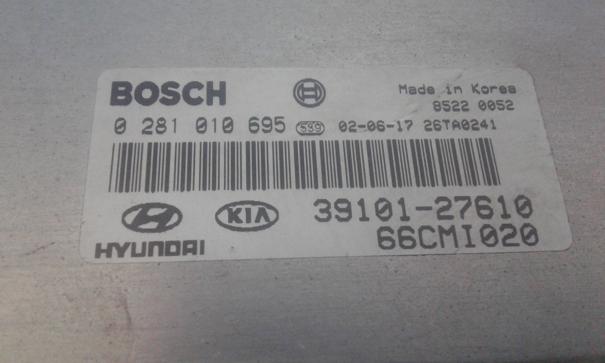 Centralina motore HYUNDAI Matrix 1 Serie