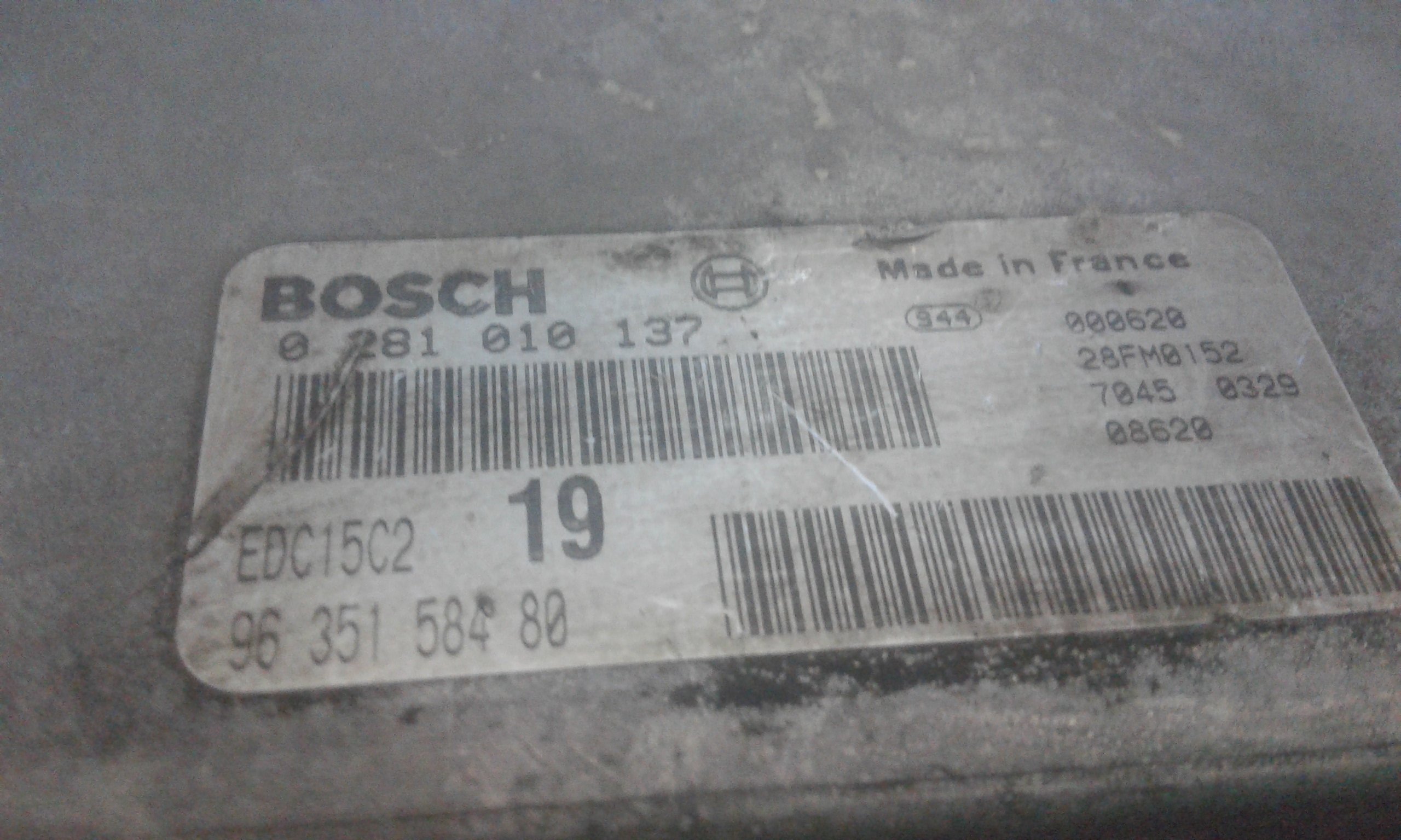 Centralina motore CITROEN Xsara Berlina 1 Serie