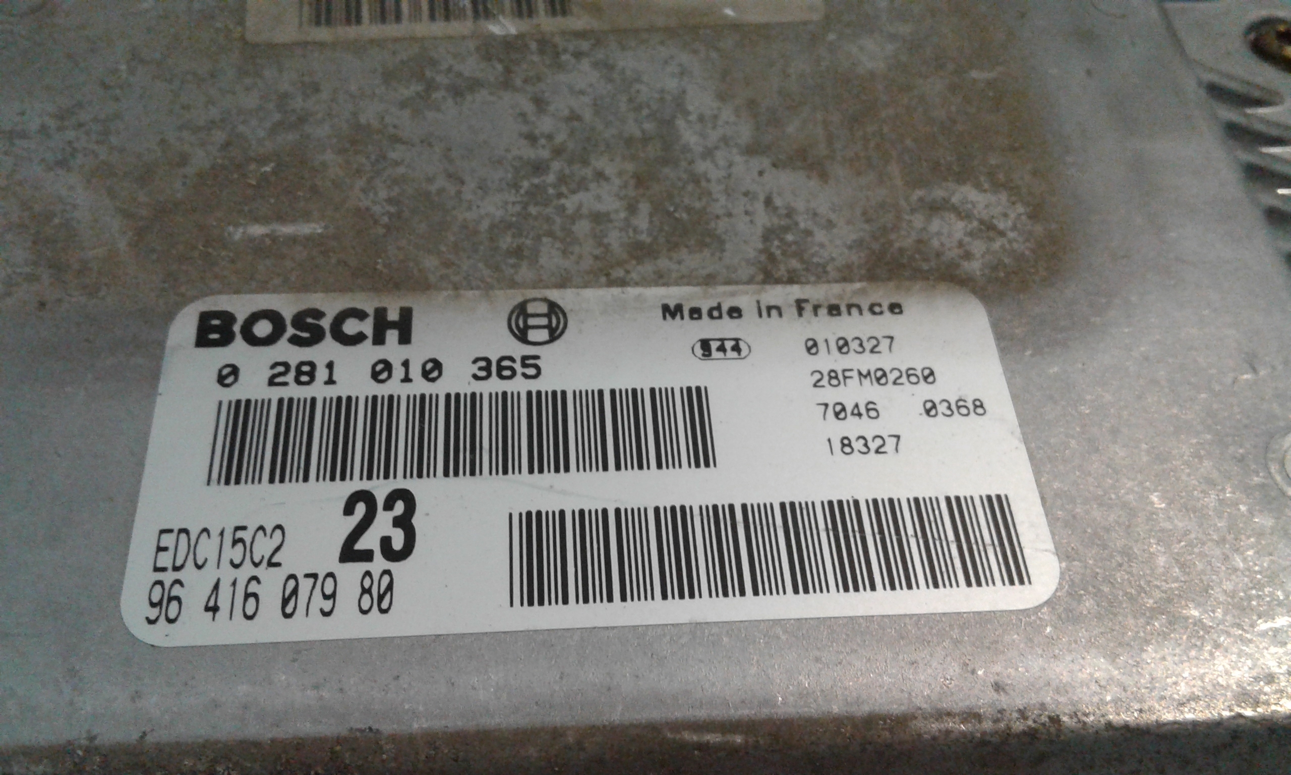 Centralina motore CITROEN C5 Berlina 1 Serie