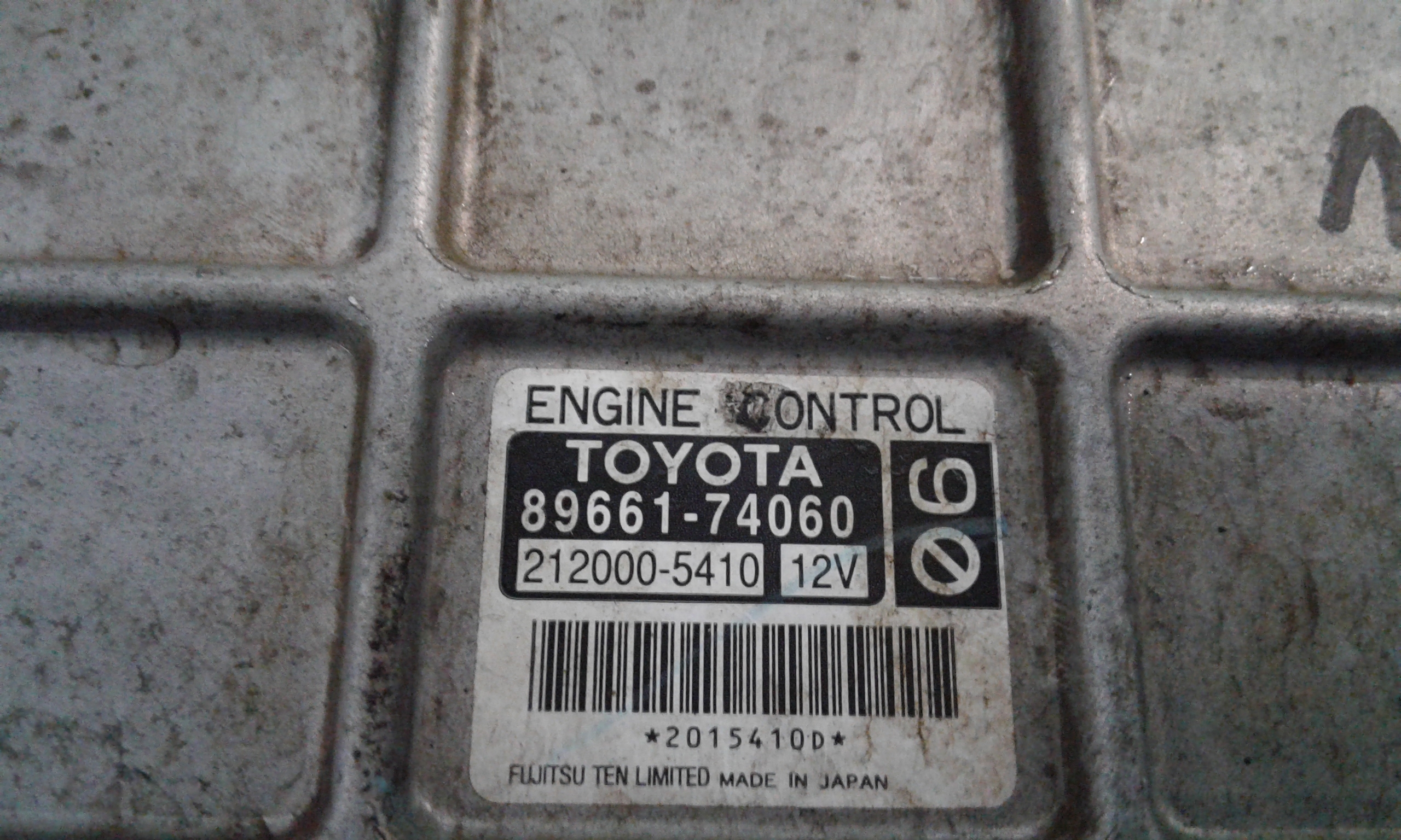 Centralina motore TOYOTA IQ 1 Serie