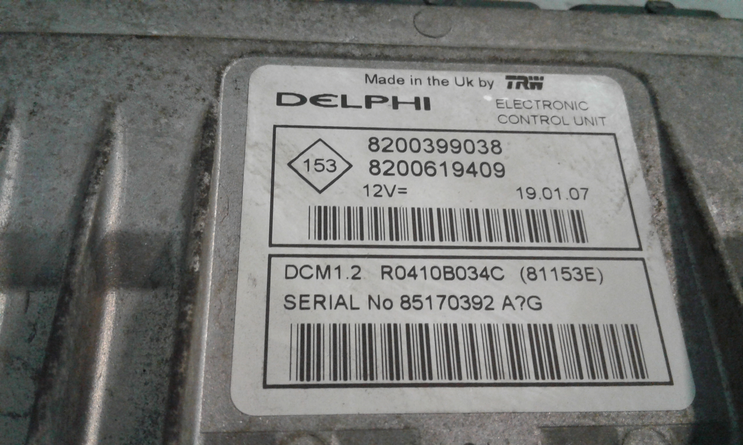 Centralina motore RENAULT Modus 2 Serie