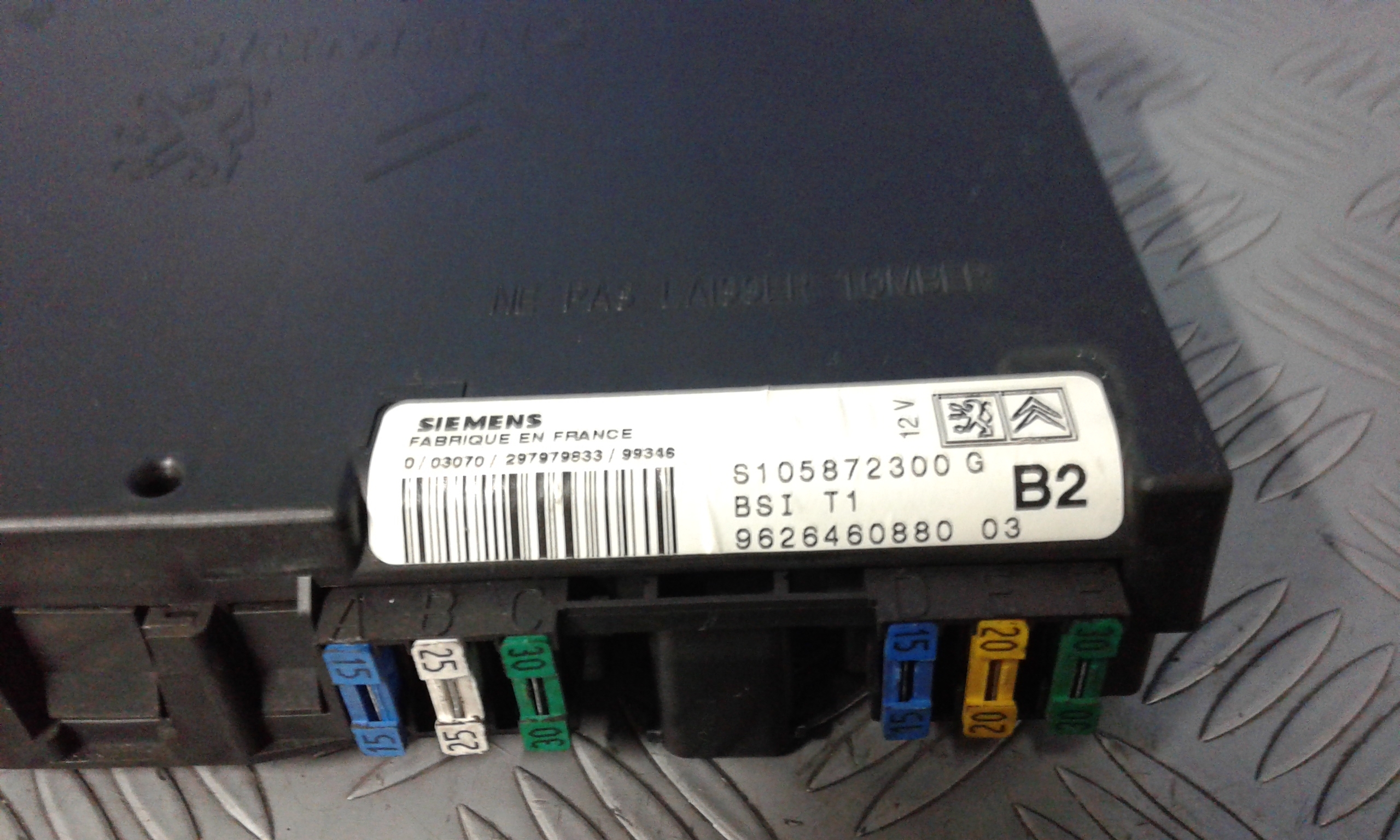 Body Computer PEUGEOT 206 1 Serie