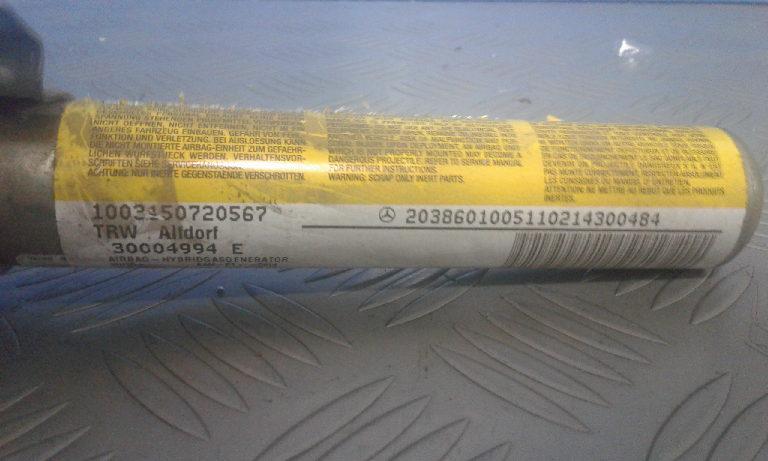 Airbag a tendina laterale passeggero MERCEDES Classe C Berlina W203