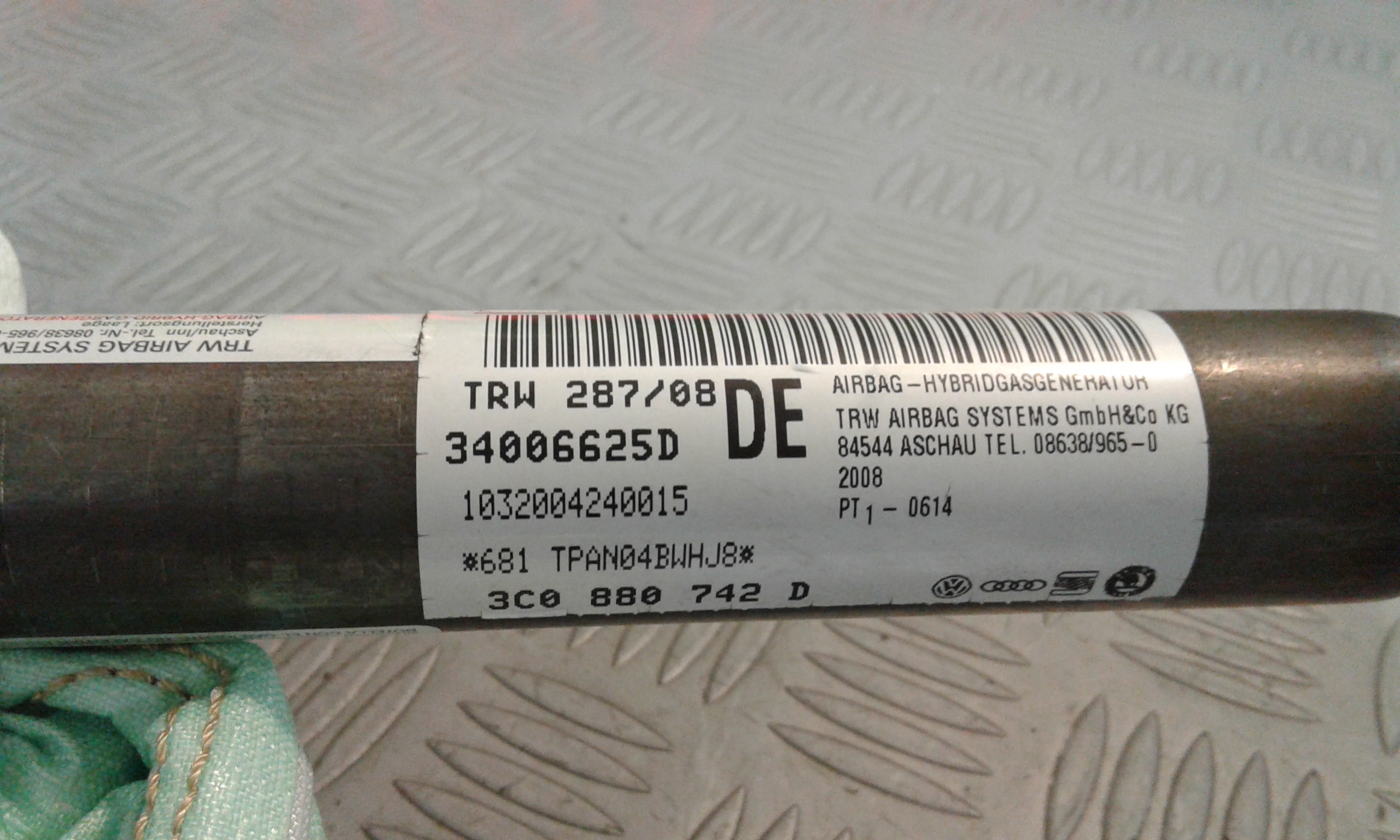 Airbag a tendina laterale passeggero VOLKSWAGEN Passat Variant 4 Serie