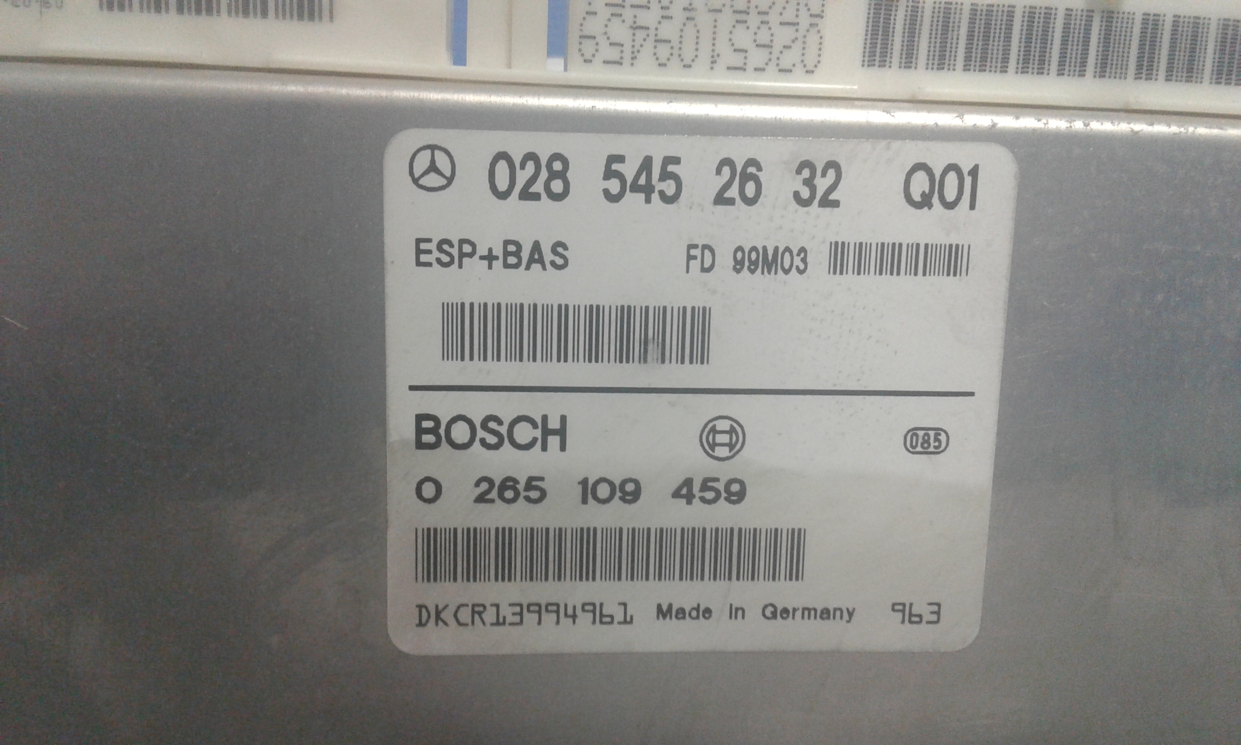 Centralina Airbag MERCEDES Classe A W168 1 Serie