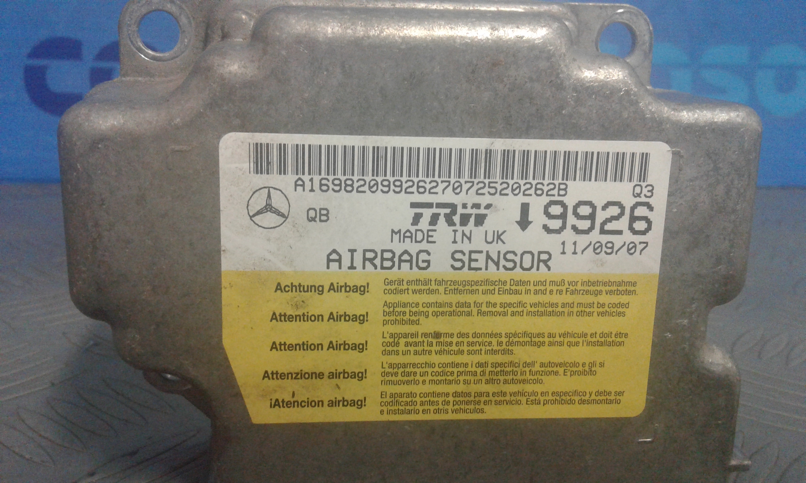 Centralina Airbag MERCEDES Classe A W169 3 Serie