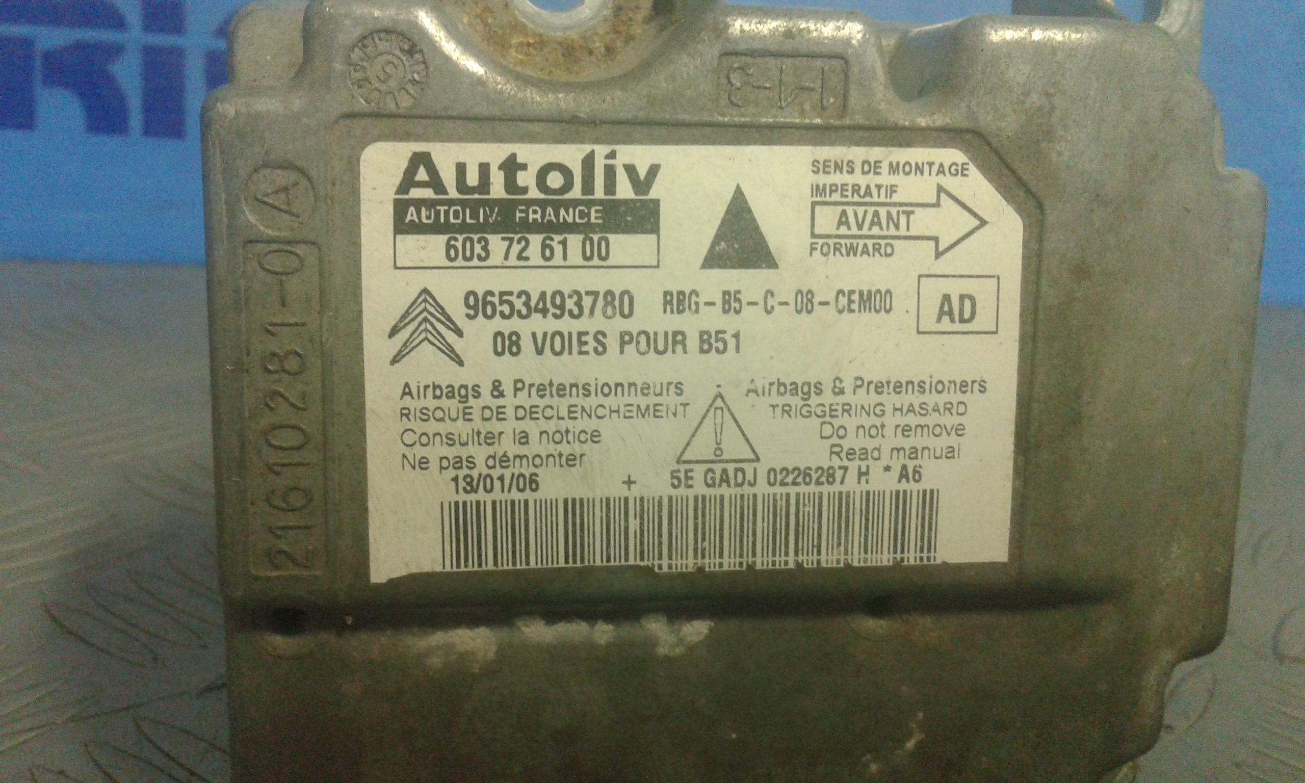 Centralina Airbag CITROEN C4 Berlina