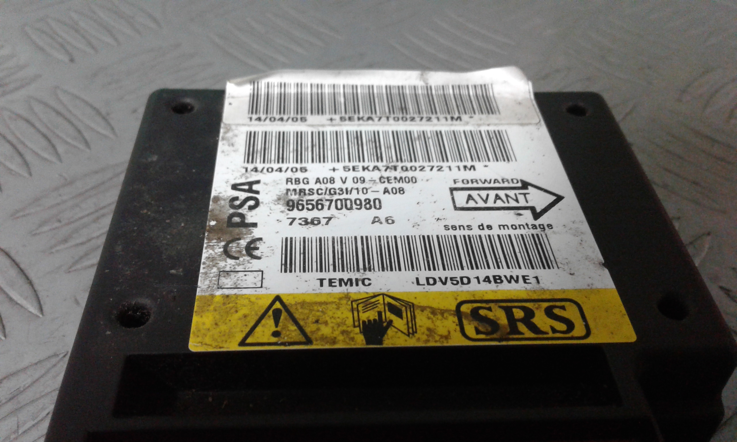 Centralina Airbag PEUGEOT 1007 1 Serie