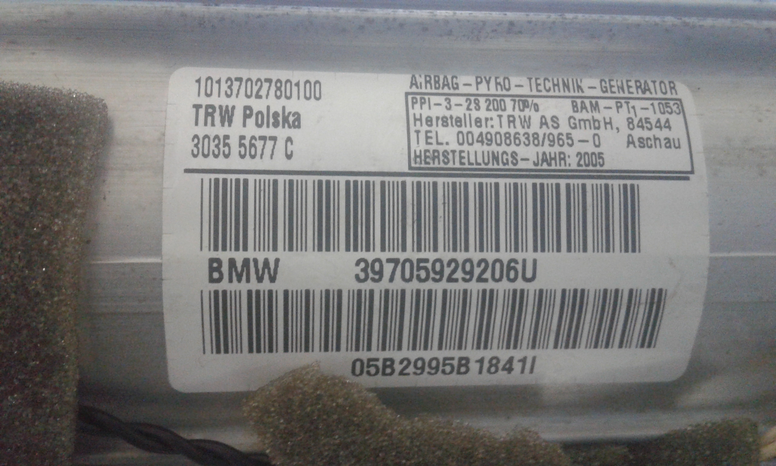 Airbag Passeggero BMW Serie 3 E91 Touring