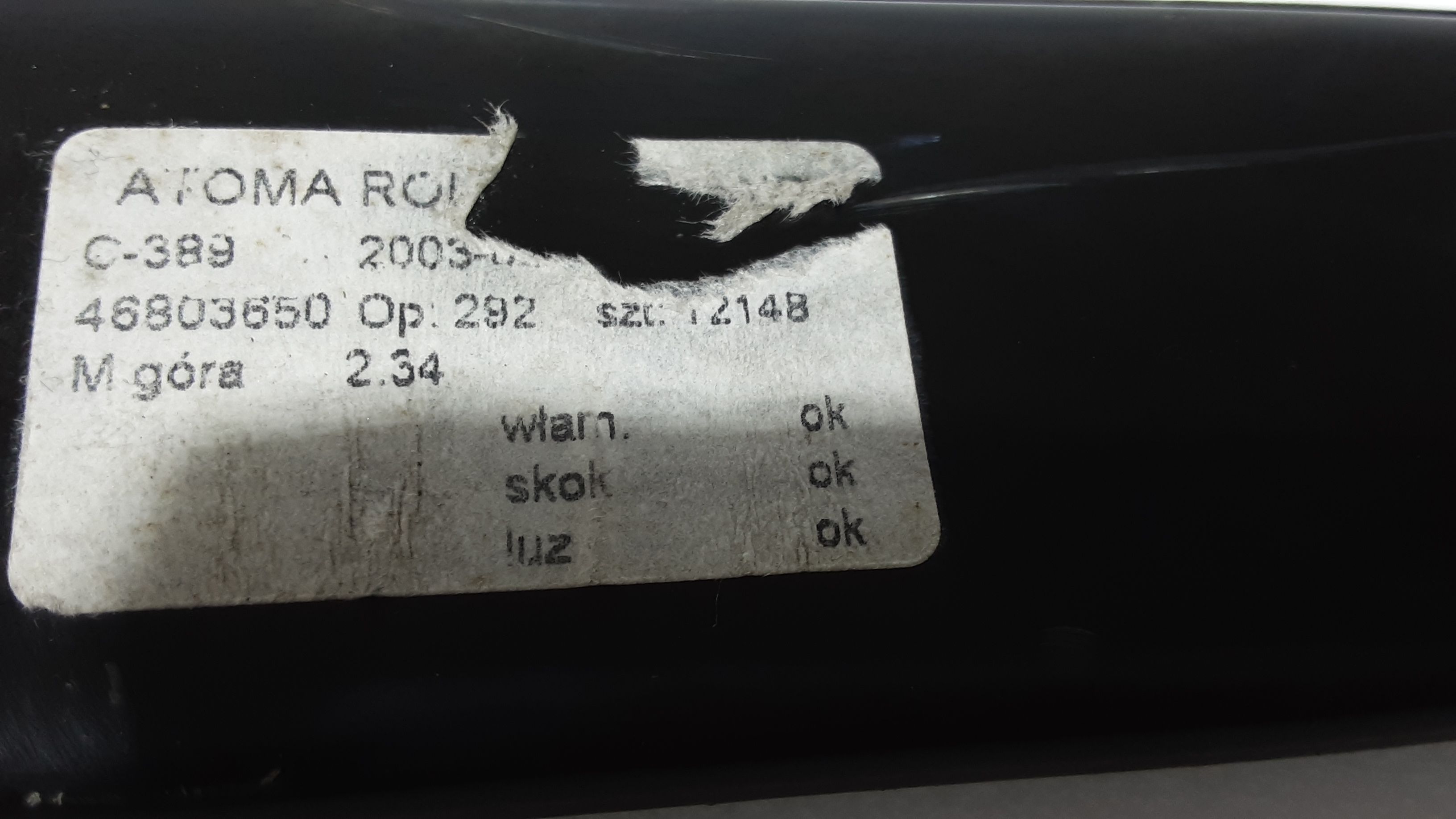 Cremagliera anteriore sinistra Guida FIAT Panda 2 Serie