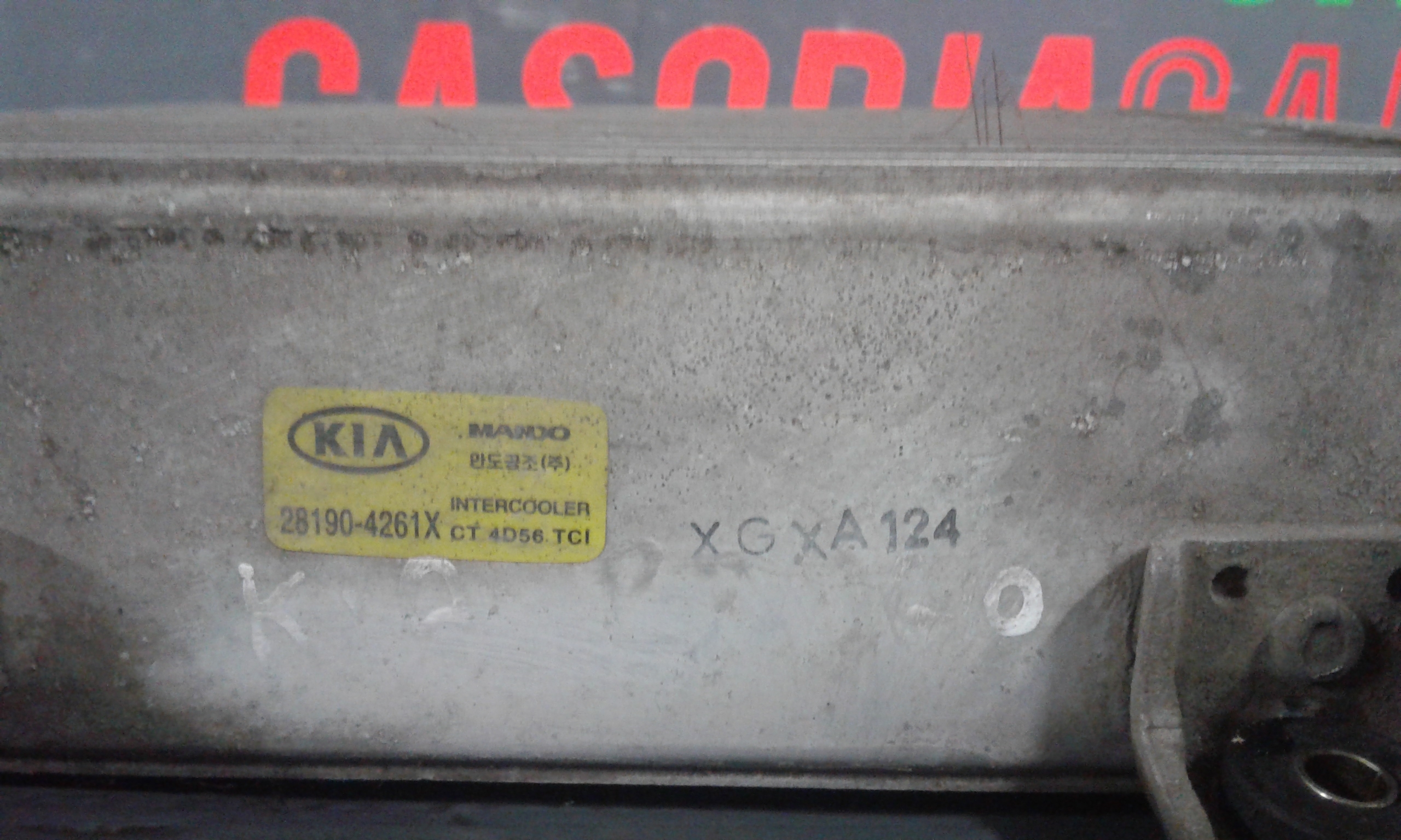 Intercooler KIA Pregio 1 Serie