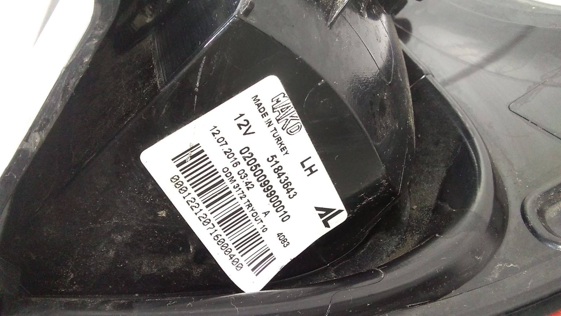 Stop fanale Posteriore sinistro lato Guida FIAT Panda 3 Serie