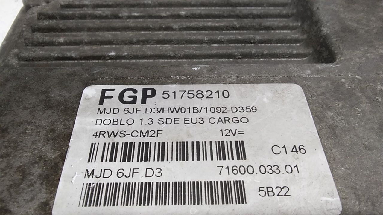 Centralina motore FIAT Dobl 2 Serie