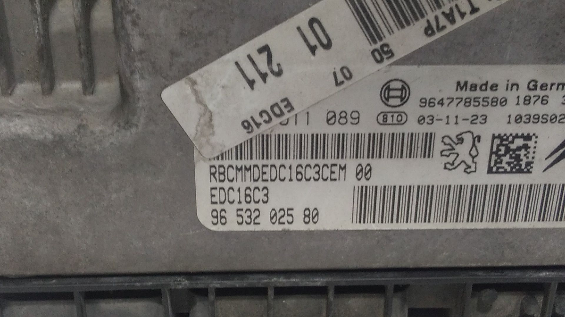 Centralina motore PEUGEOT 206 1 Serie