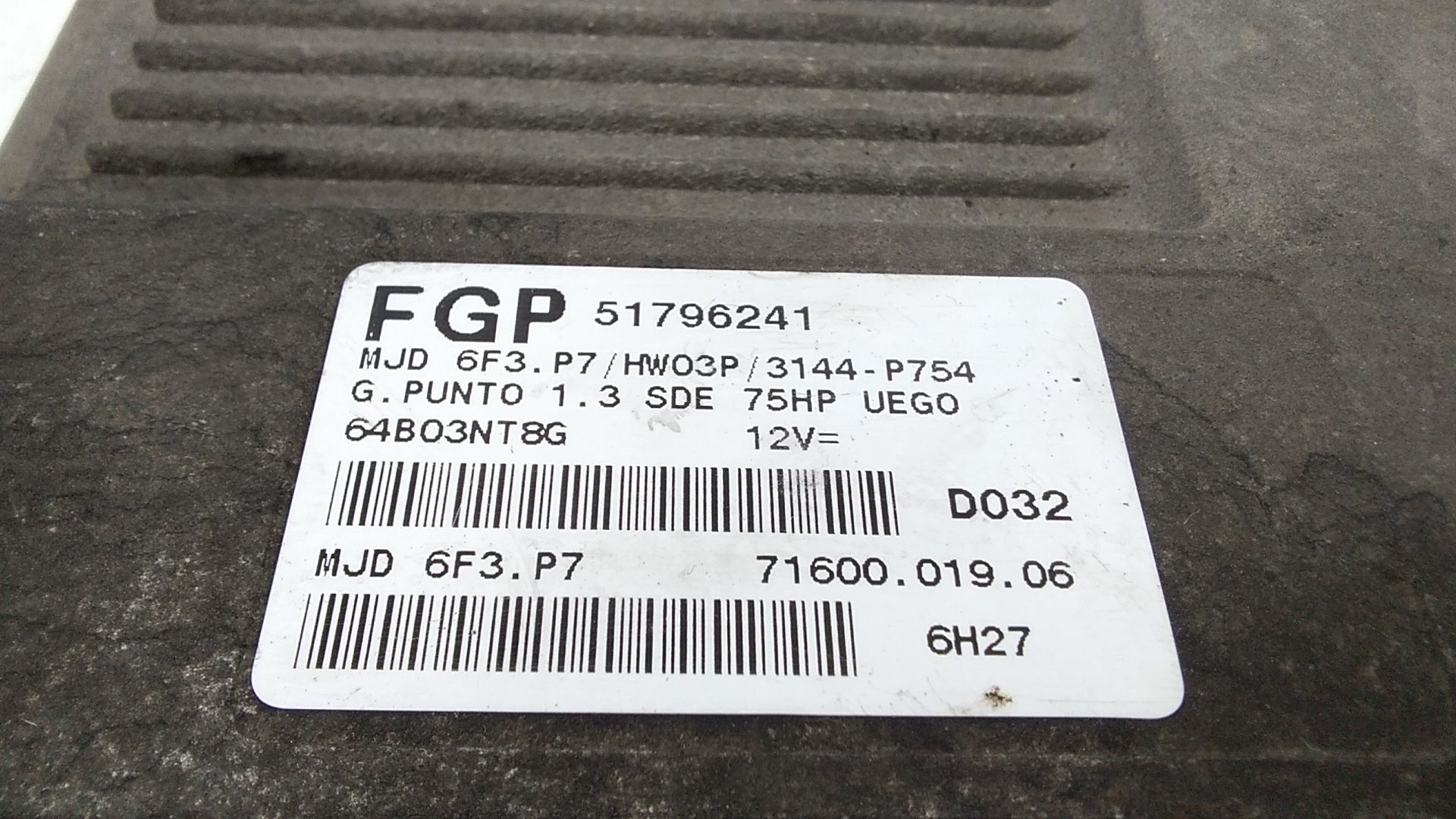 Centralina motore FIAT Grande Punto 1 Serie