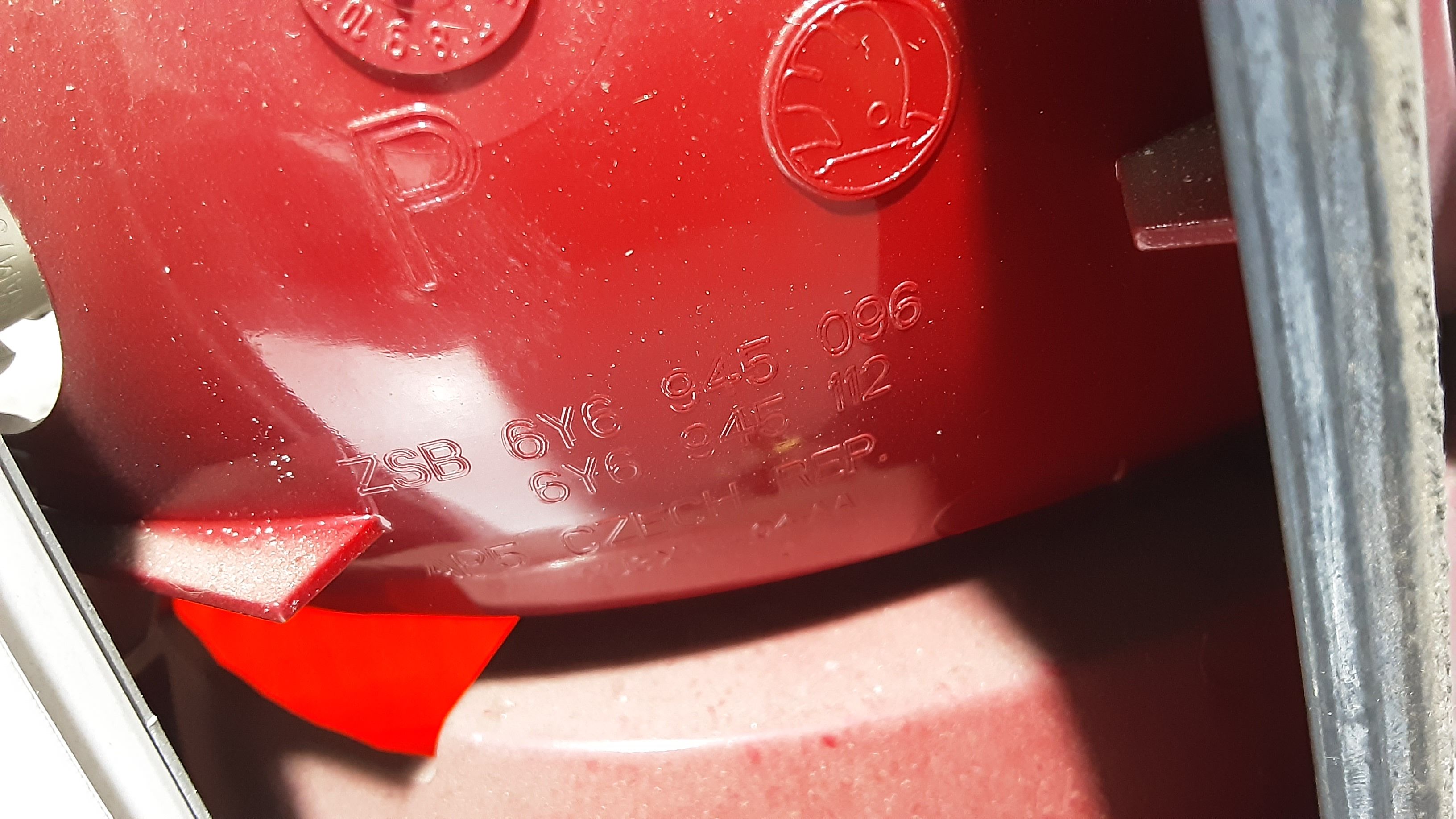 Stop fanale posteriore Destro Passeggero SKODA Fabia Berlina 1 Serie