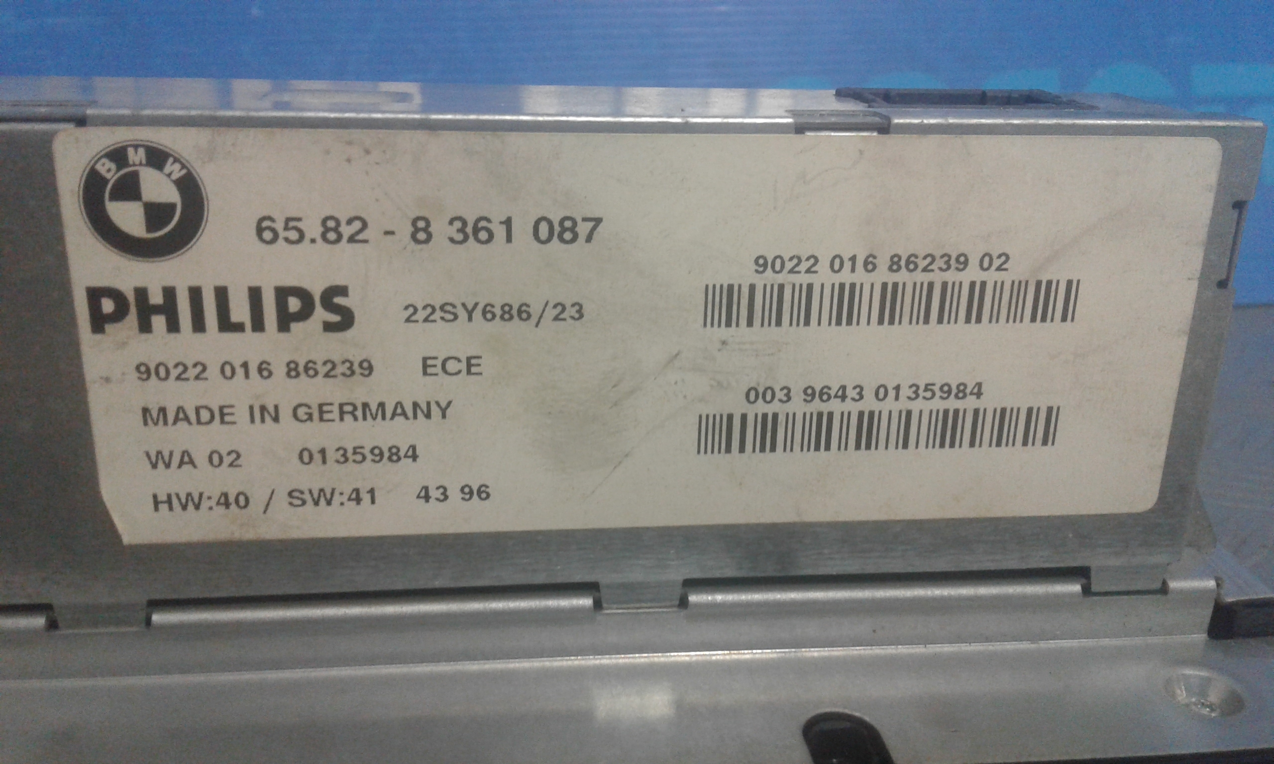 Autoradio BMW Serie 5 E39 Berlina