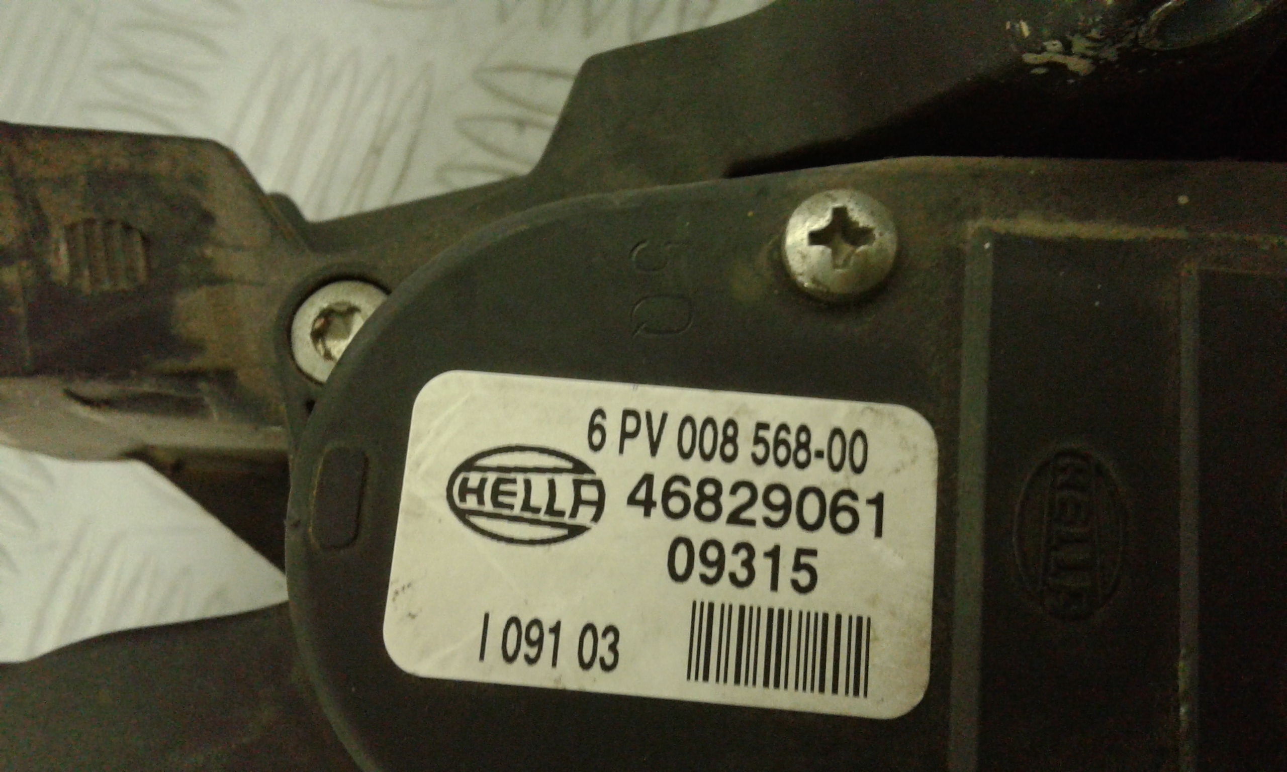 Pedale acceleratore FIAT Punto Berlina 5P 3 Serie