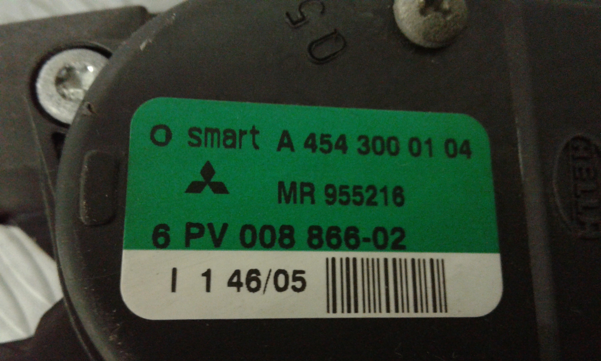 Pedale acceleratore SMART Forfour 1 Serie