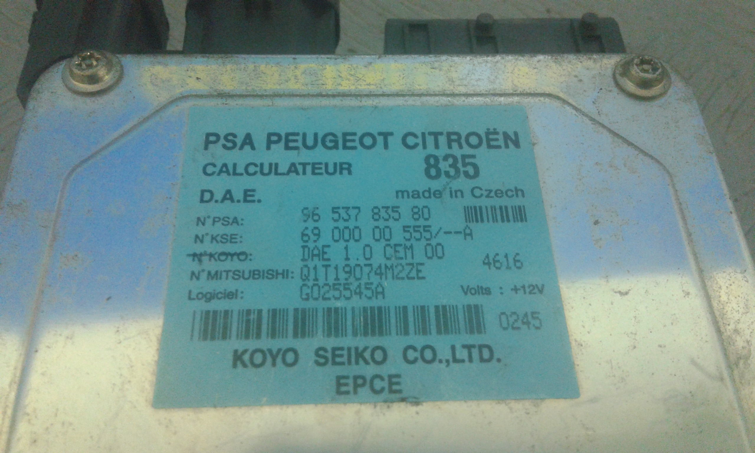 Centralina Servosterzo CITROEN C3 1 Serie