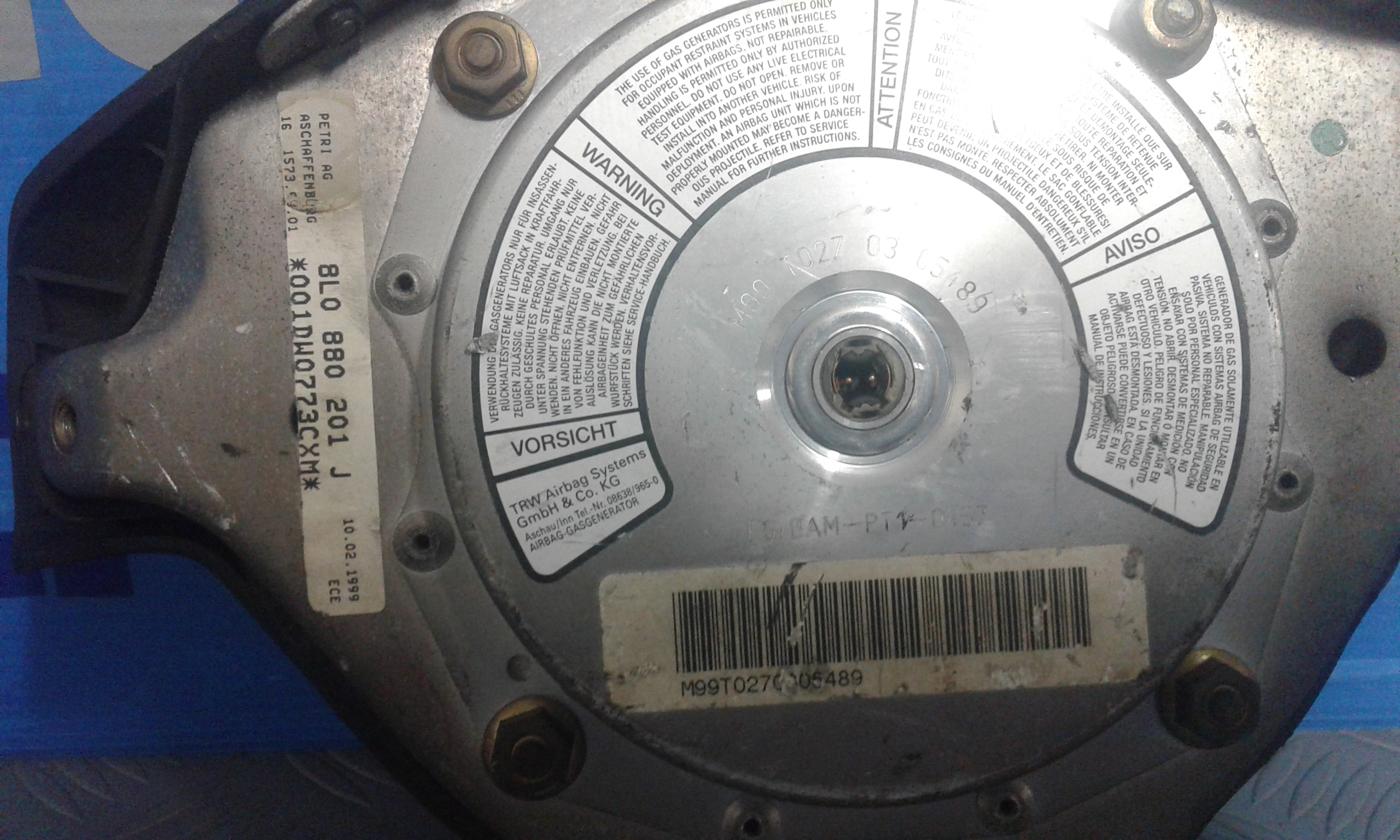 Airbag Volante AUDI A3 1 Serie