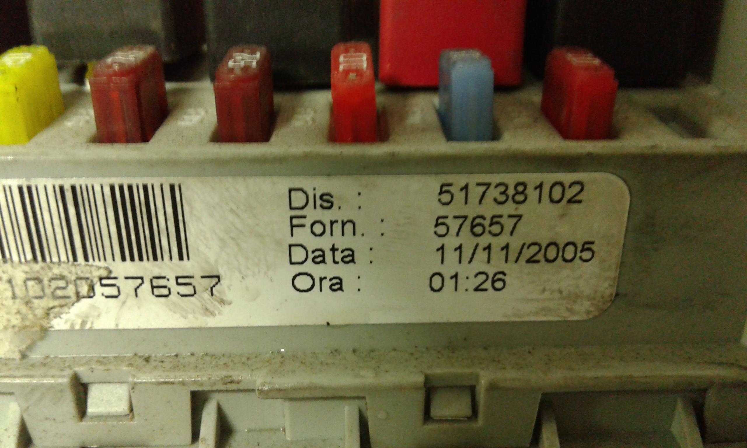 Centralina porta fusibili FIAT Croma 2 Serie