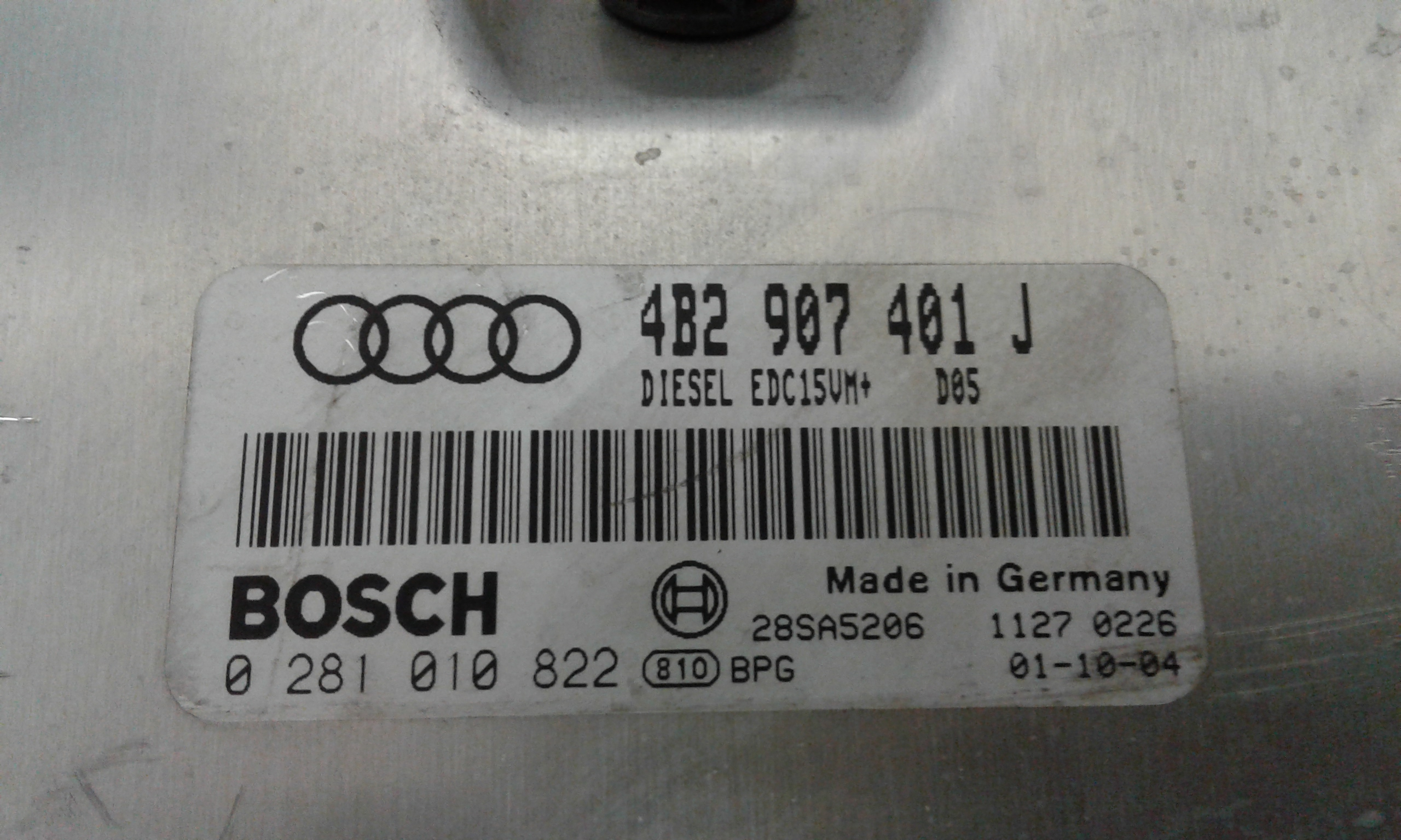 Centralina motore AUDI A4 Berlina 2 Serie