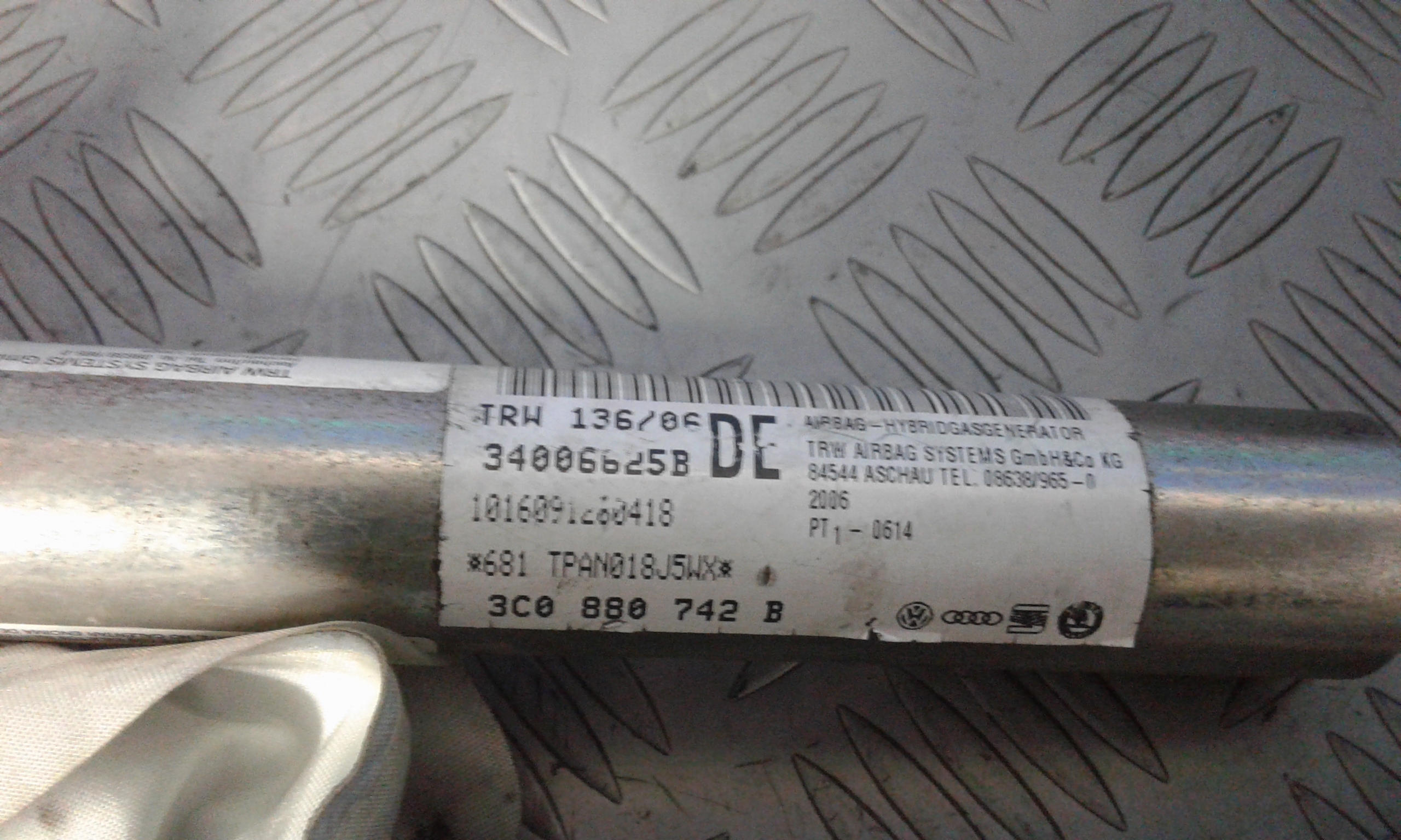 Airbag a tendina laterale passeggero VOLKSWAGEN Passat Variant 4 Serie