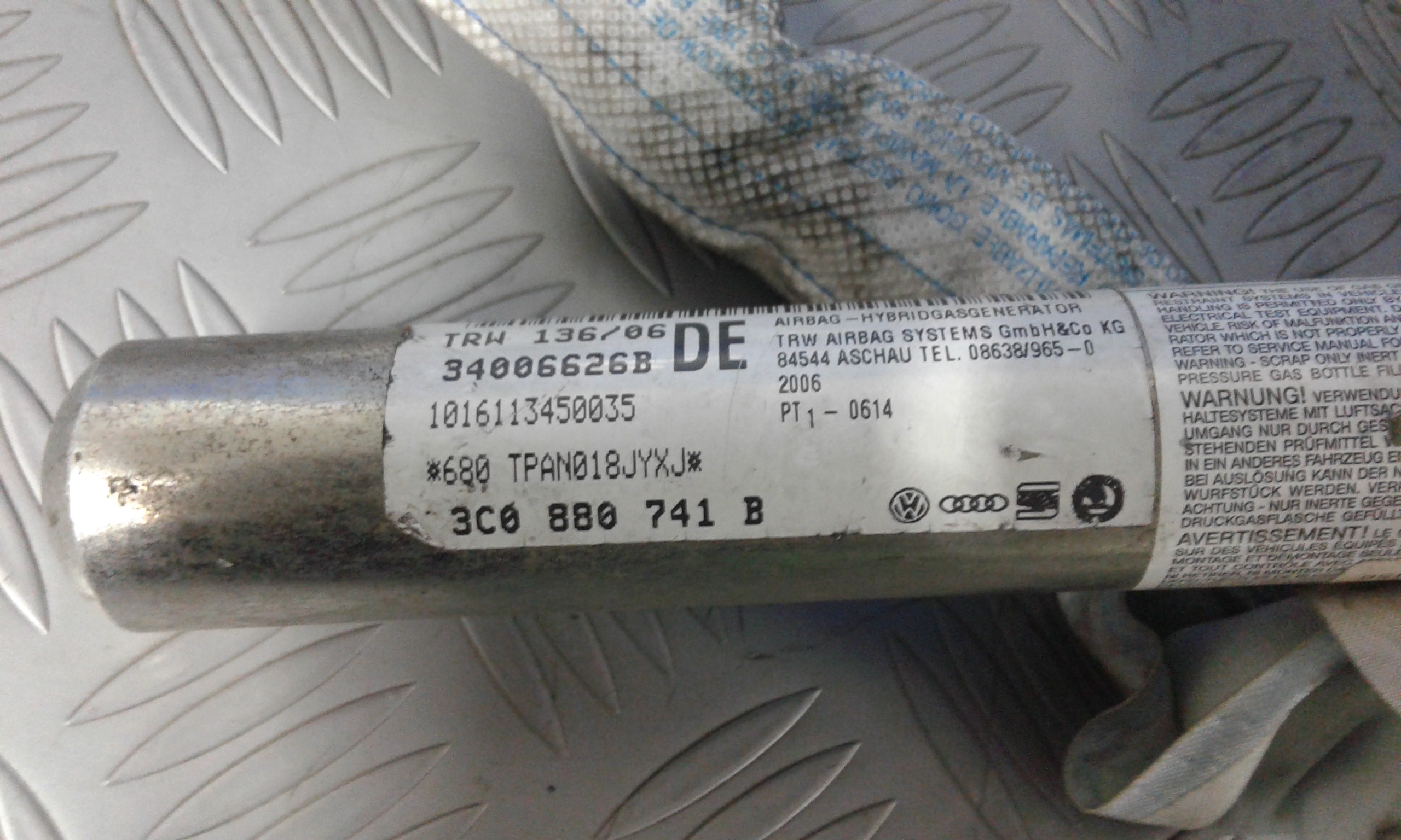 Airbag a tendina laterale Sinistro Guida VOLKSWAGEN Passat Variant 4 Serie