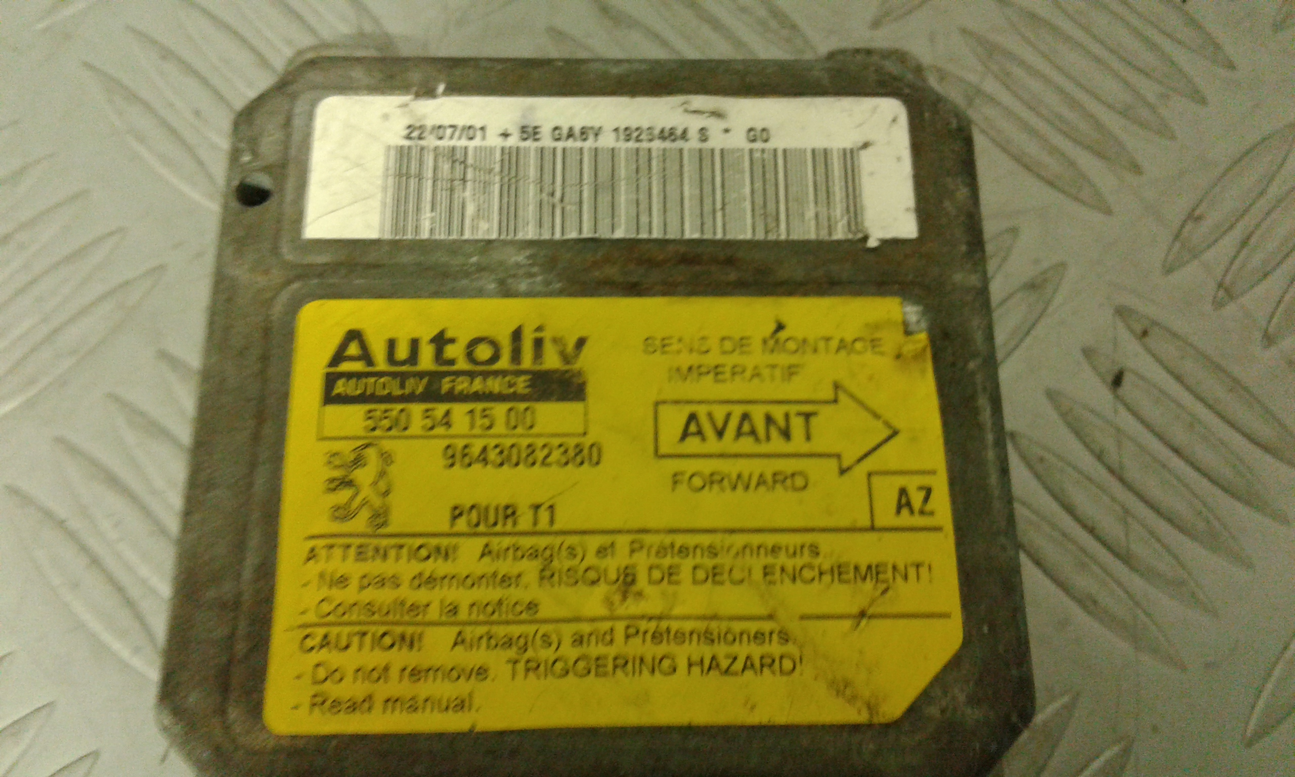 Centralina Airbag PEUGEOT 206 1 Serie