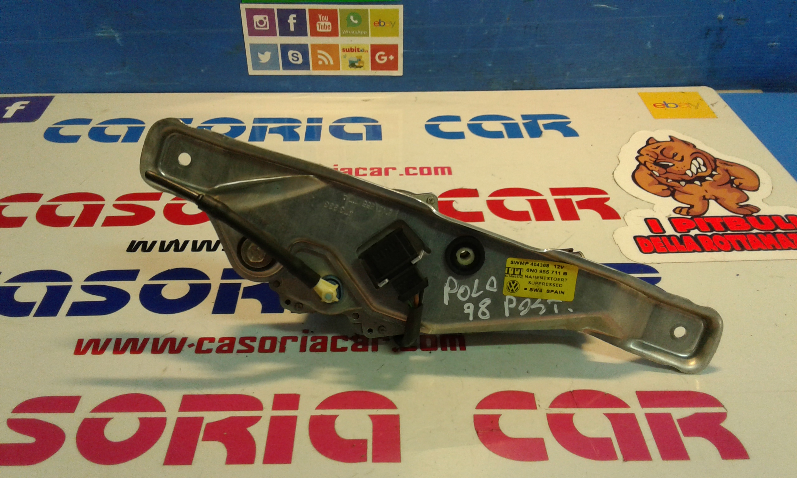 Motorino Tergicristallo Posteriore VOLKSWAGEN Polo 3 Serie