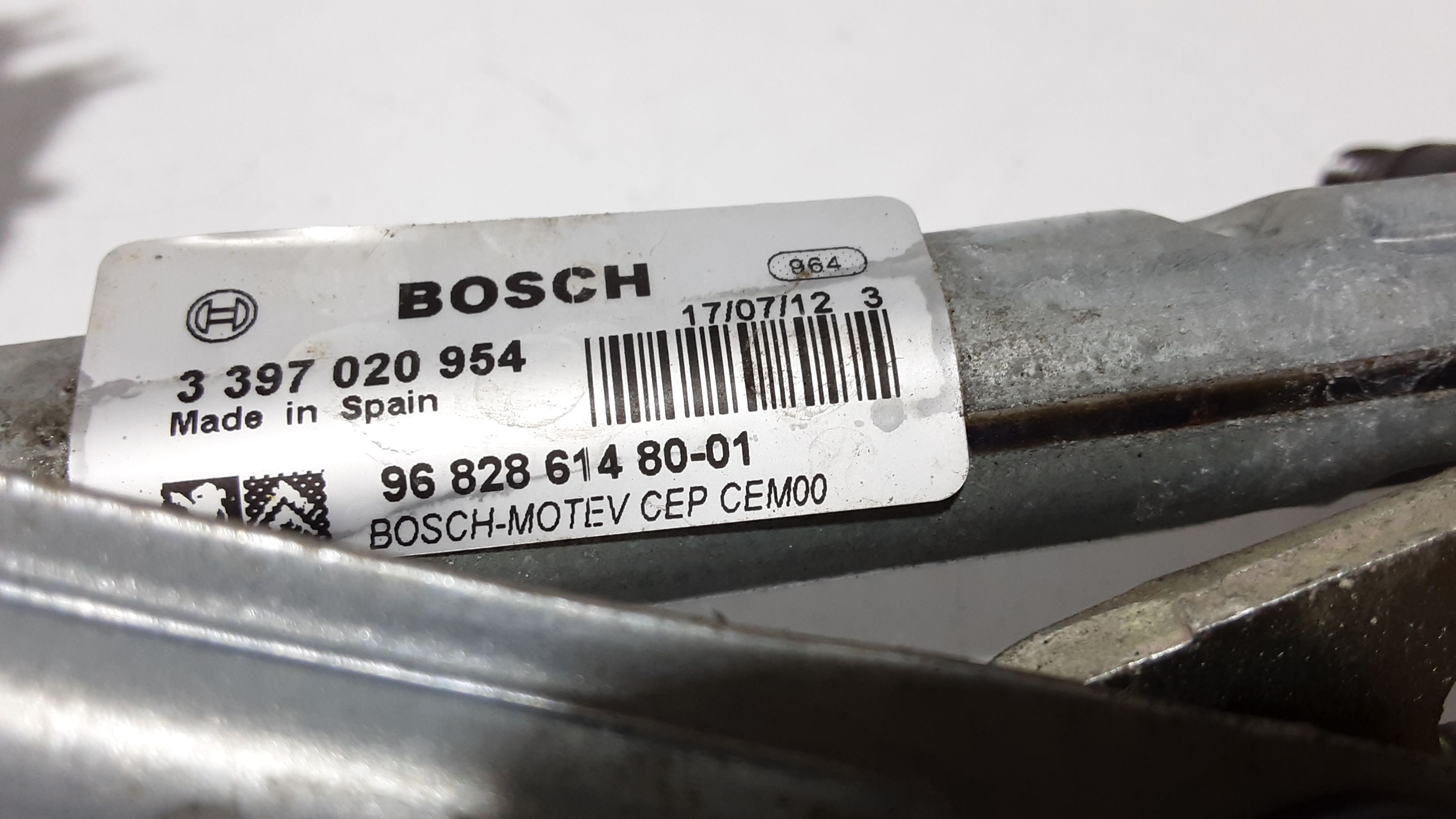 Motorino tergi ant completo di tandem PEUGEOT Partner 3 Serie