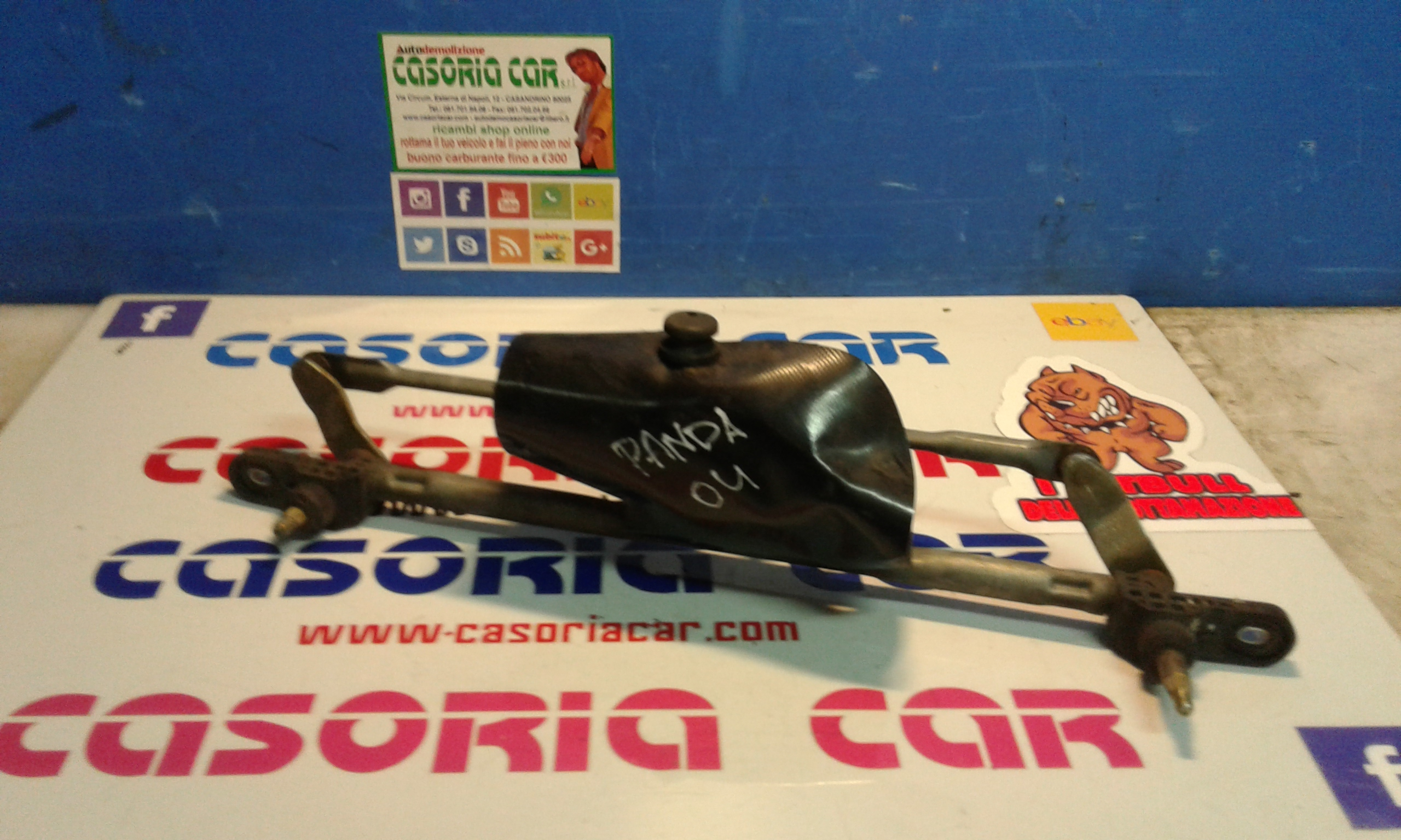 Motorino tergi ant completo di tandem FIAT Panda 2 Serie