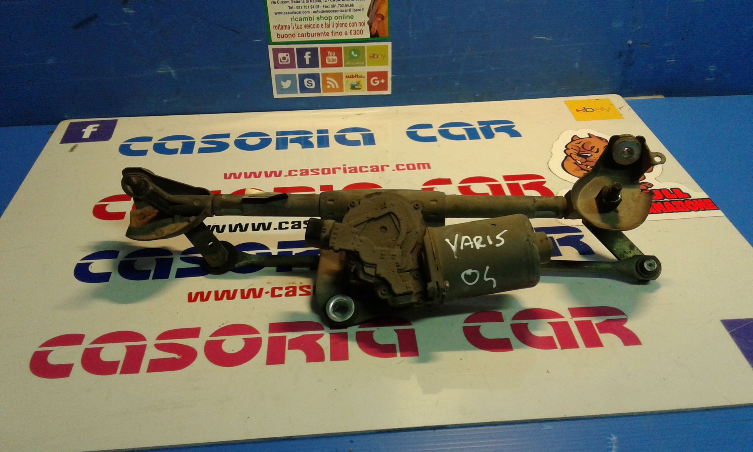 Motorino tergi ant completo di tandem TOYOTA Yaris 1 Serie