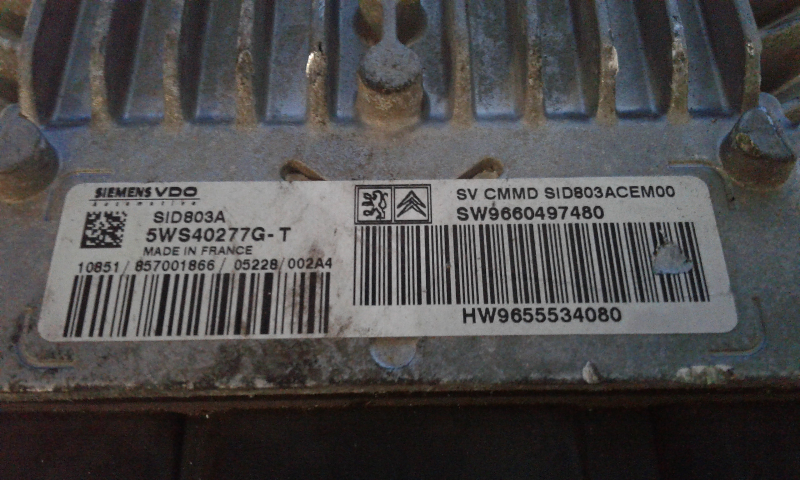 Centralina motore PEUGEOT 307 Berlina