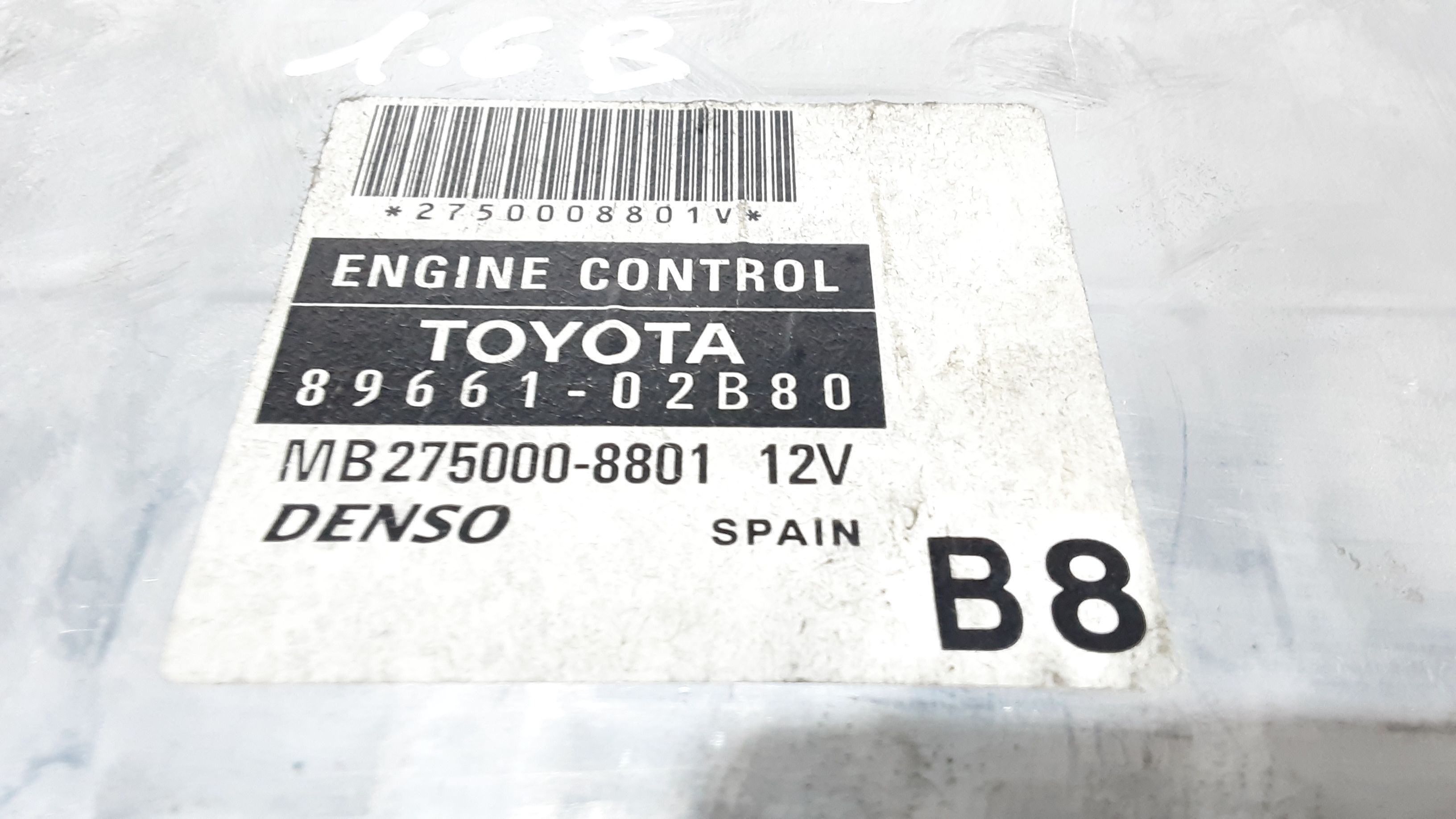 Centralina motore TOYOTA Corolla Berlina 4 Serie