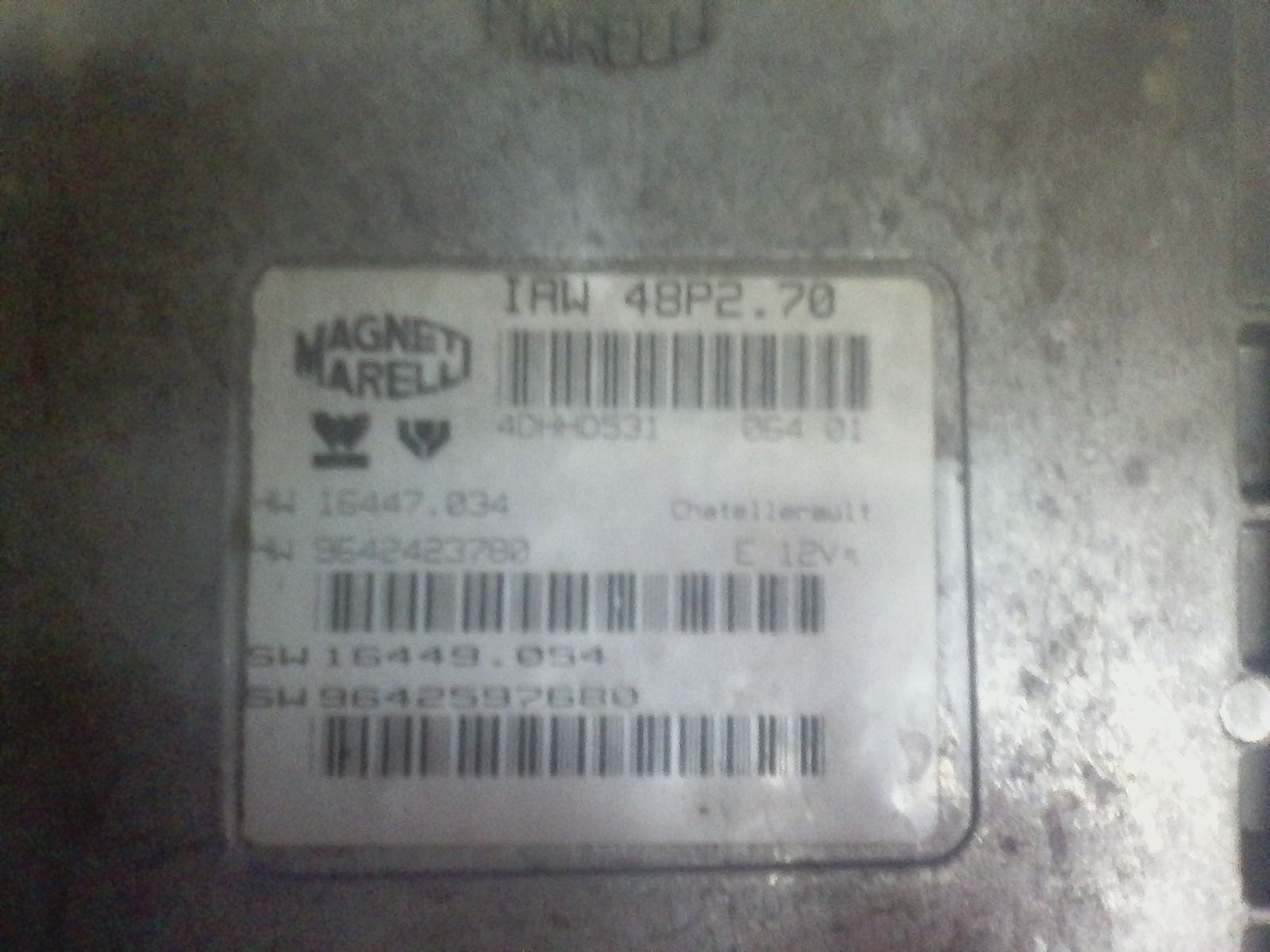 Centralina motore PEUGEOT 206 1 Serie