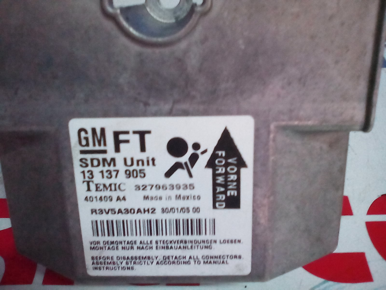 Centralina Airbag OPEL Astra H Berlina