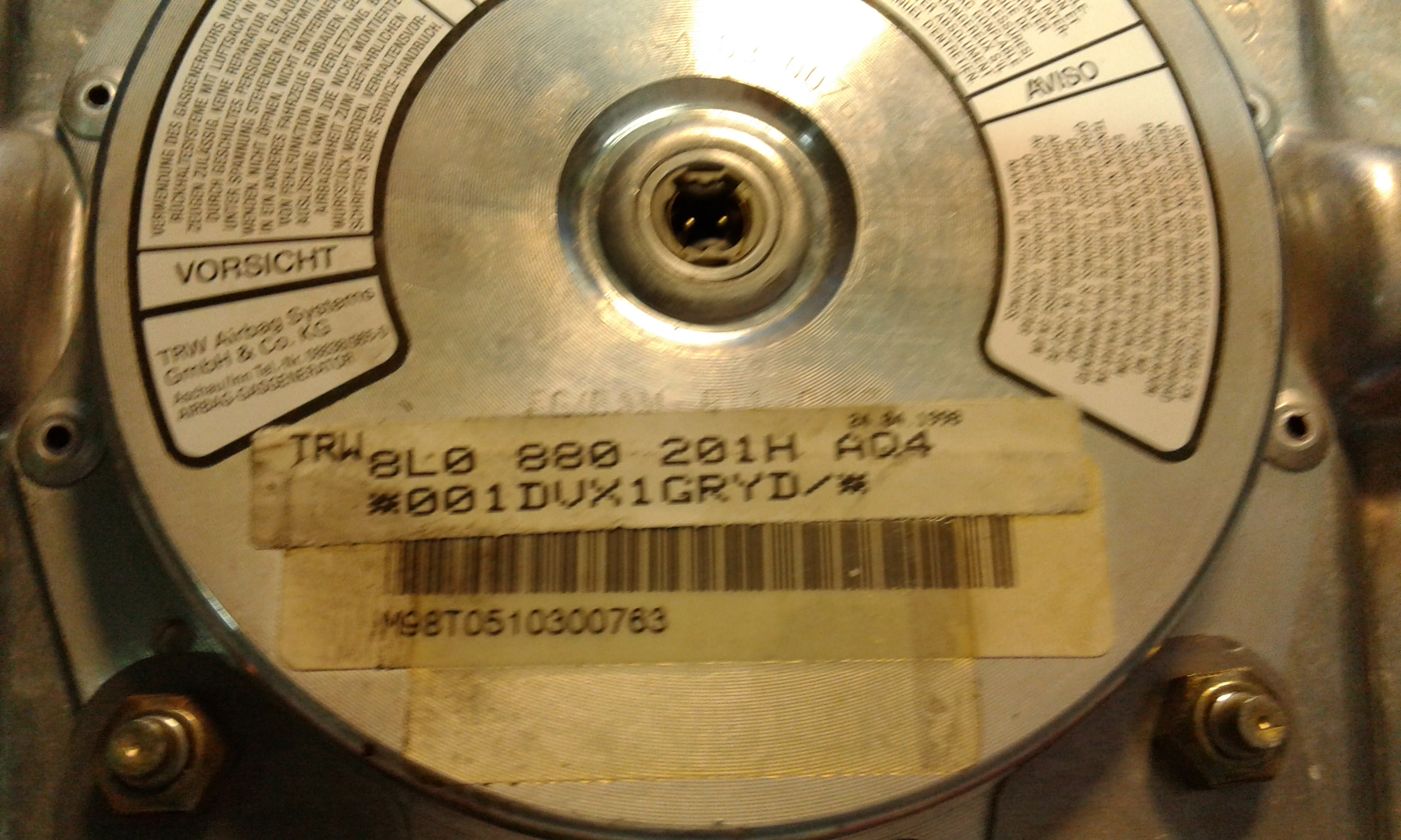 Airbag Volante AUDI A3 1 Serie