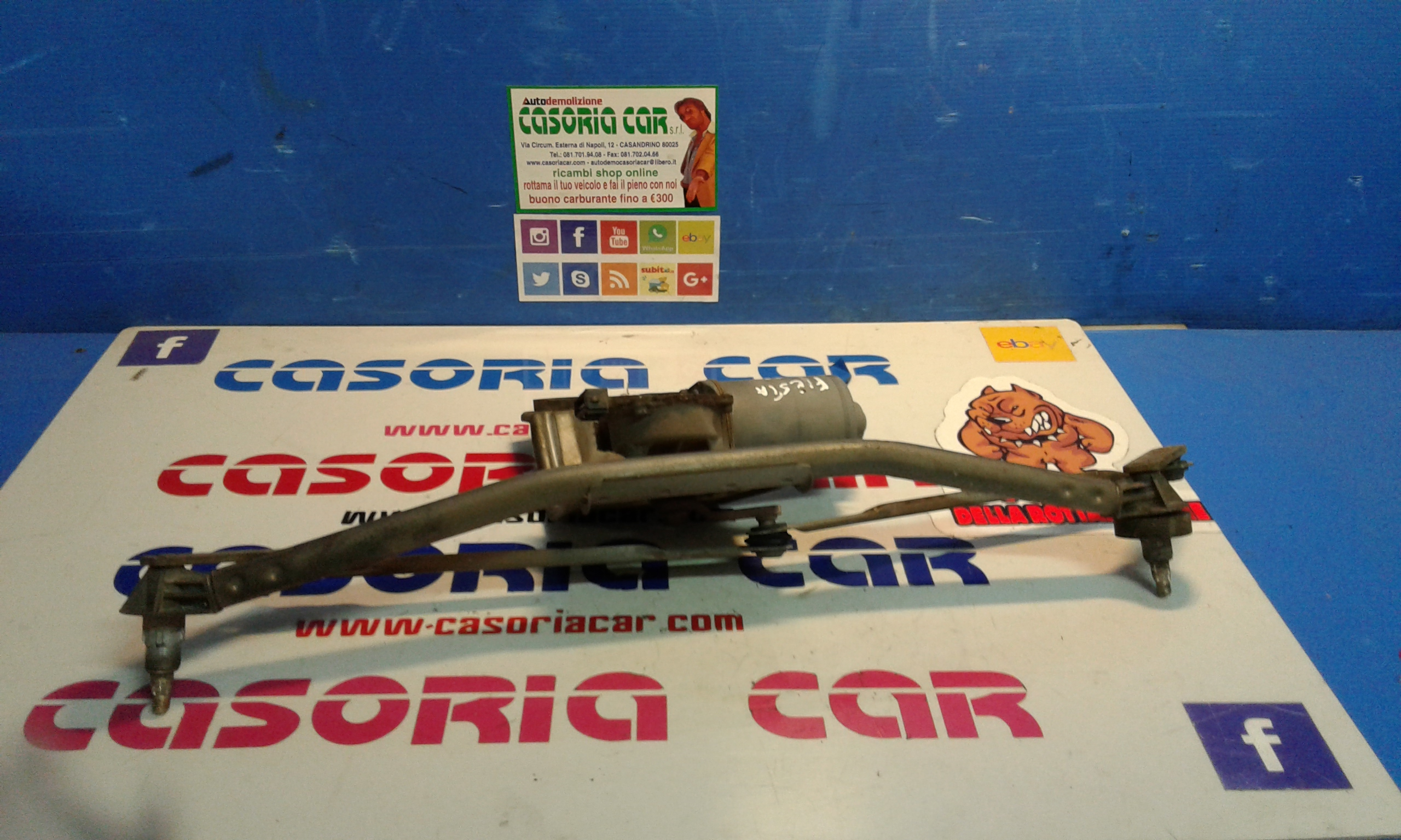 Motorino tergi ant completo di tandem FORD Fiesta 3 Serie