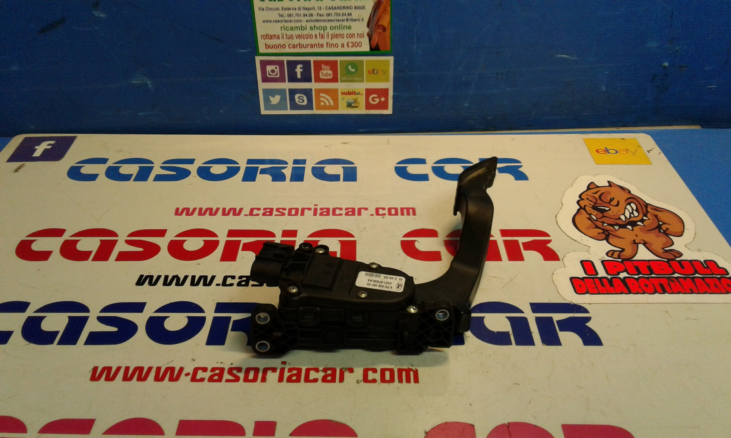 Pedale acceleratore FORD Fiesta 4 Serie