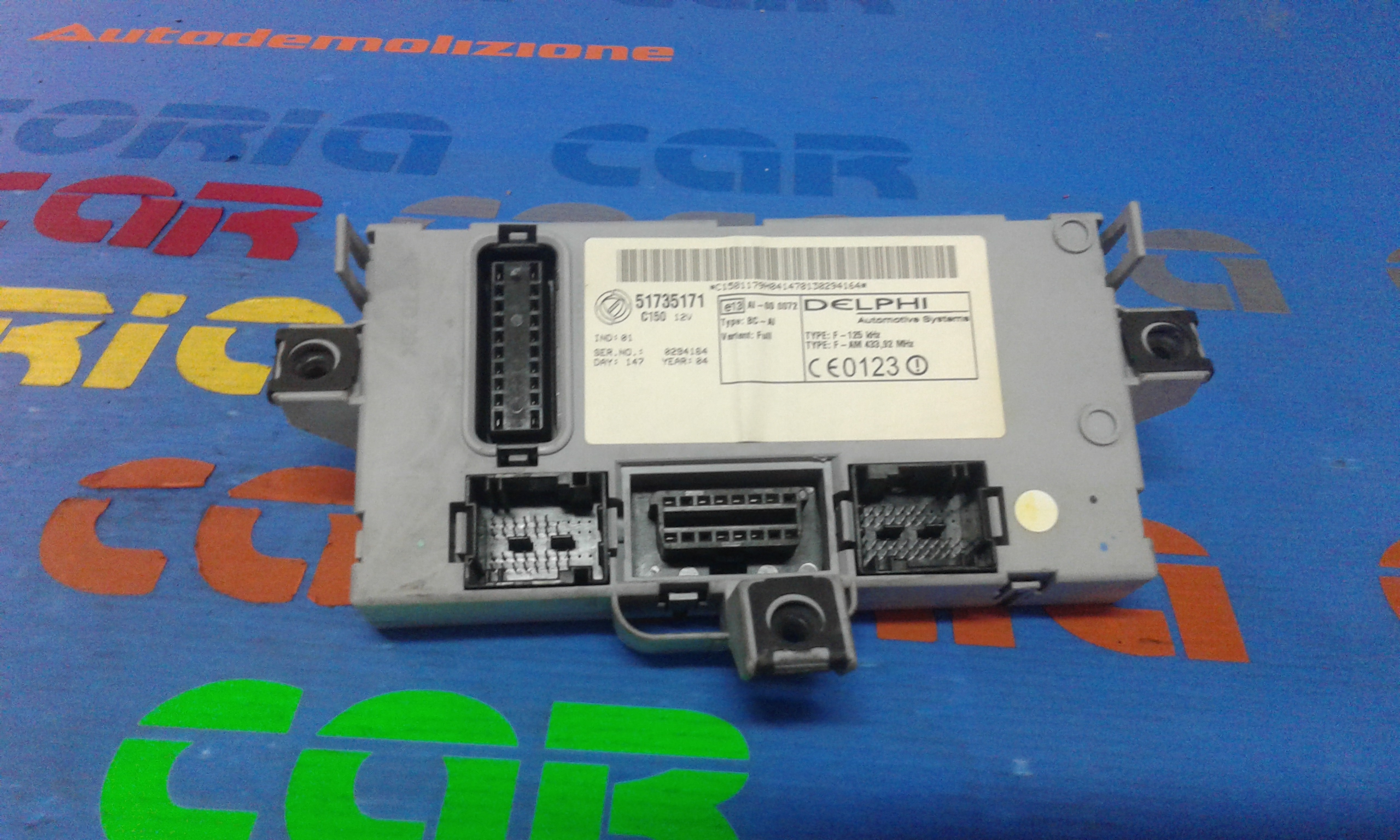 Body Computer FIAT Punto Berlina 3P 3 Serie