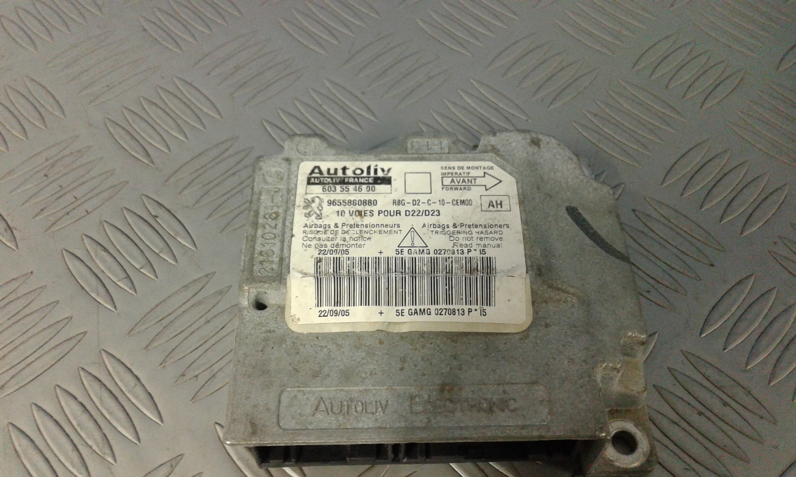 Centralina Airbag PEUGEOT 407 S. Wagon